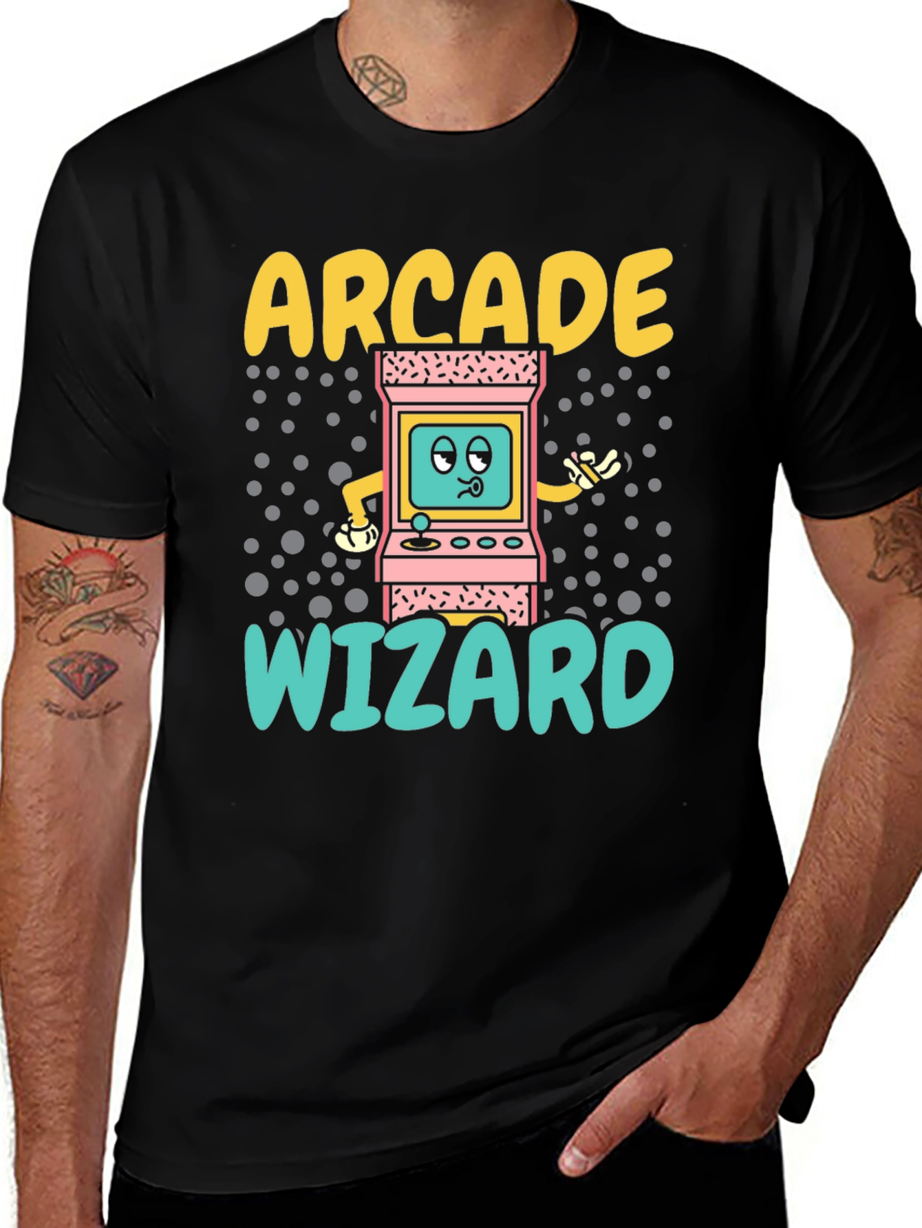 Variant 24 of Arcade Wizard Graphic T-Shirt