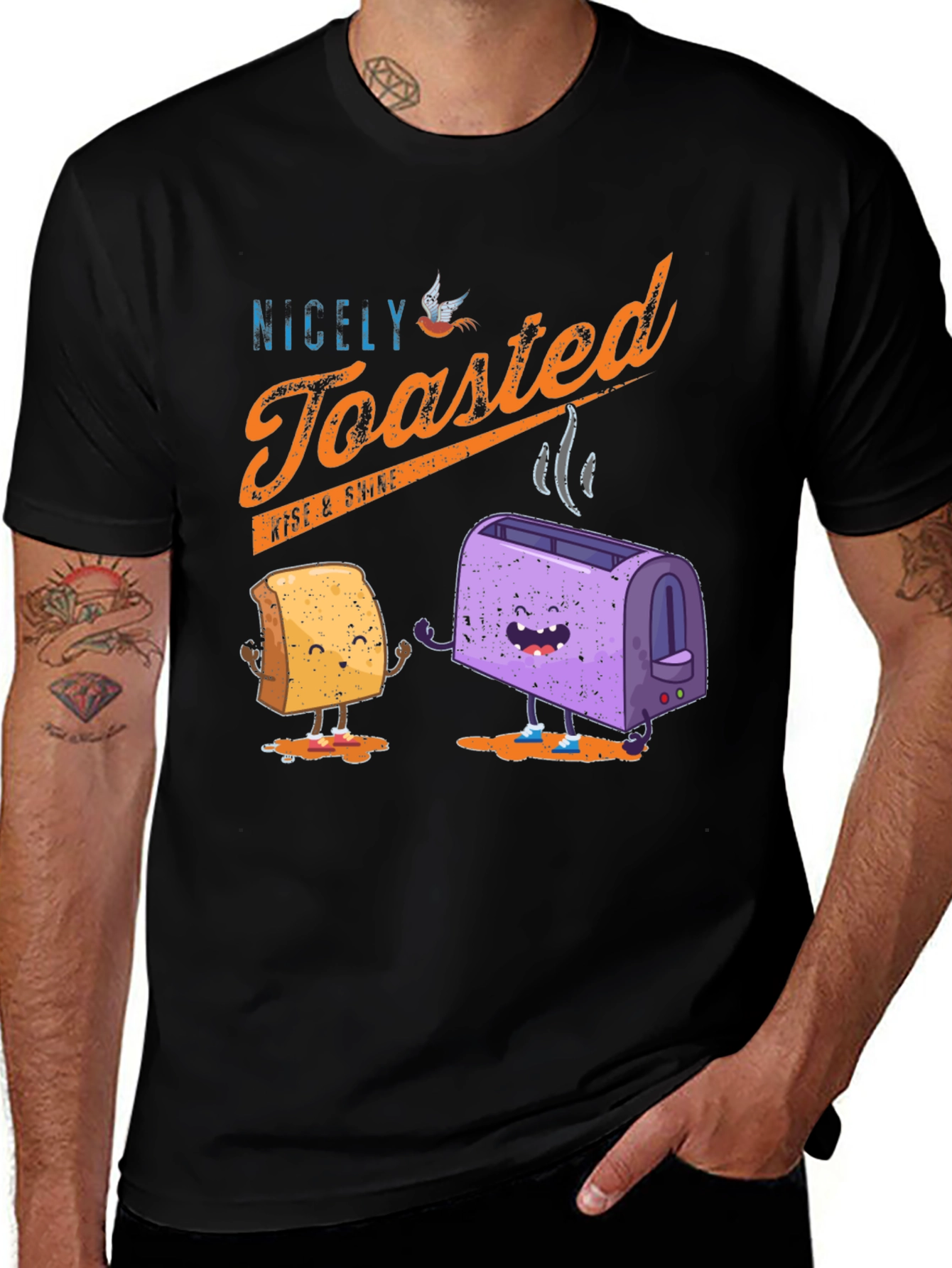 Variant 29 of Nicely Toasted Graphic T-Shirt