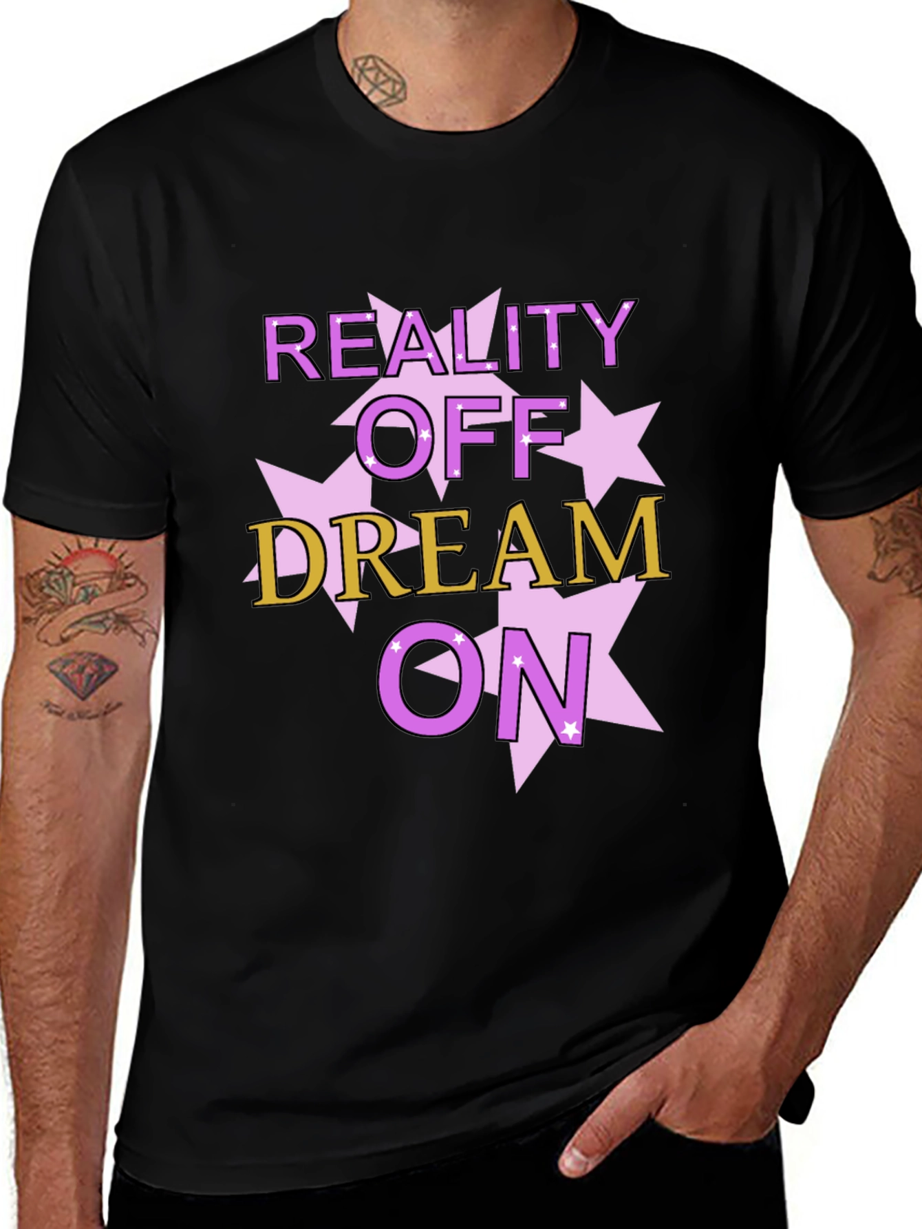 Variant 4 of Reality Off Dream On Graphic Tee