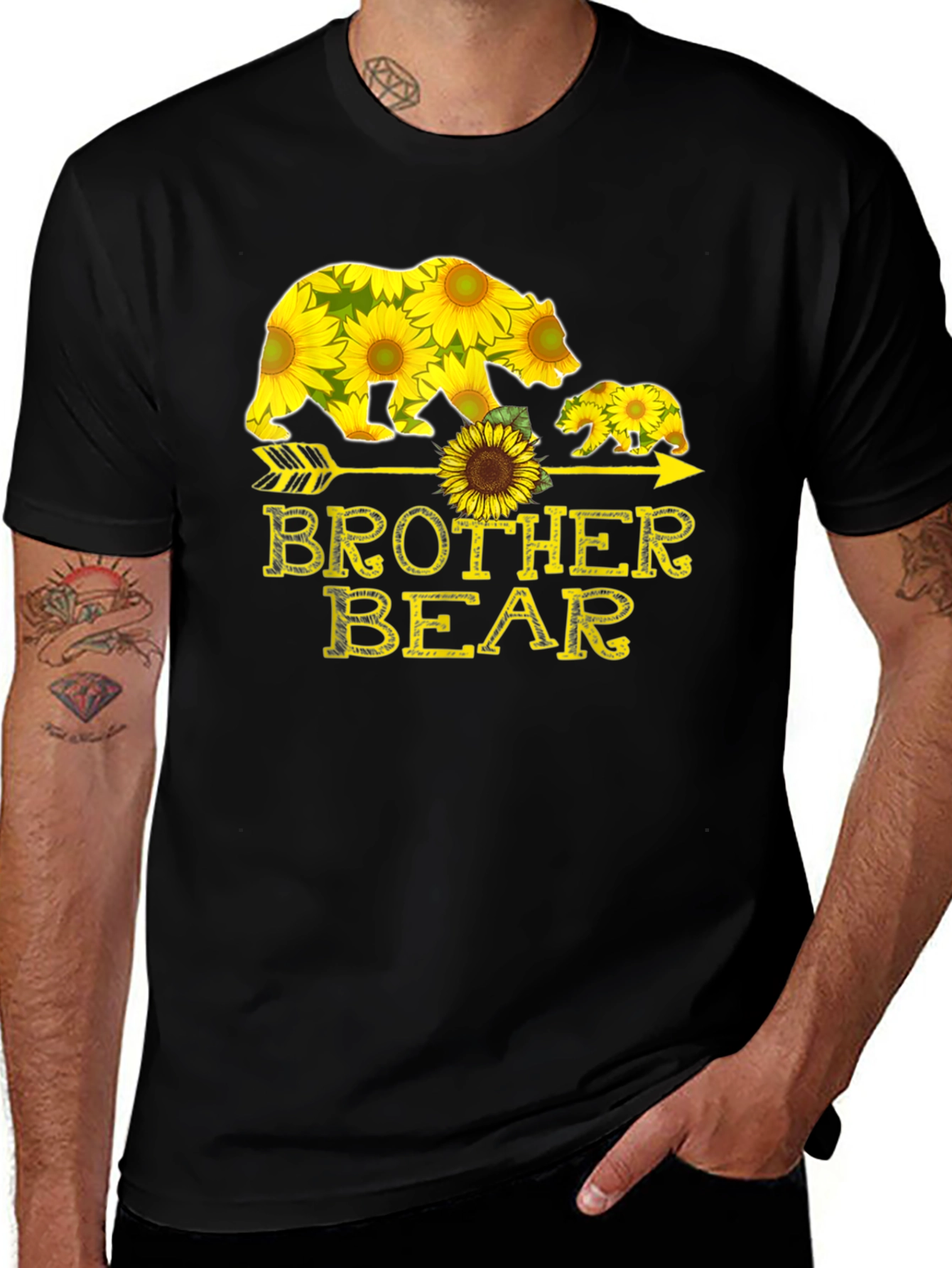 Variant 26 of Brother Bear Sunflower Graphic Tee