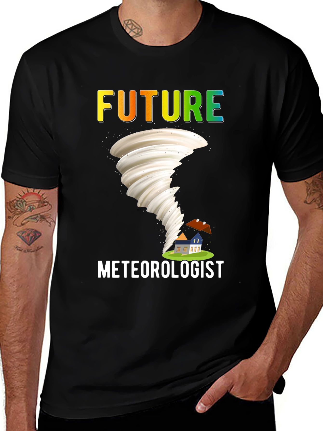 Variant 26 of Future Meteorologist T-Shirt: Tornado Design
