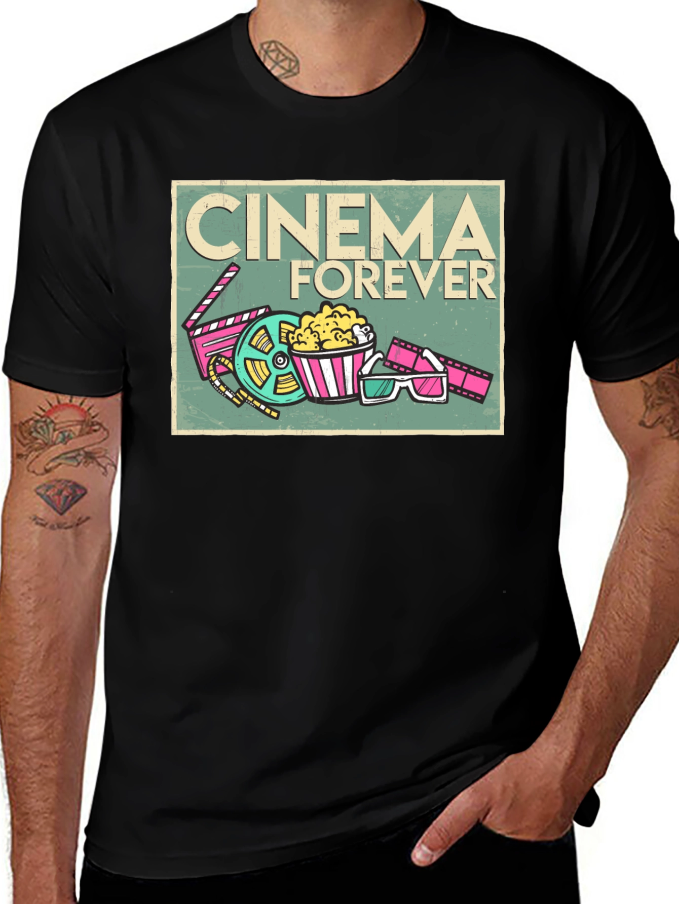 Variant 24 of Cinema Forever Graphic Tee - Movie Lover T-Shirt