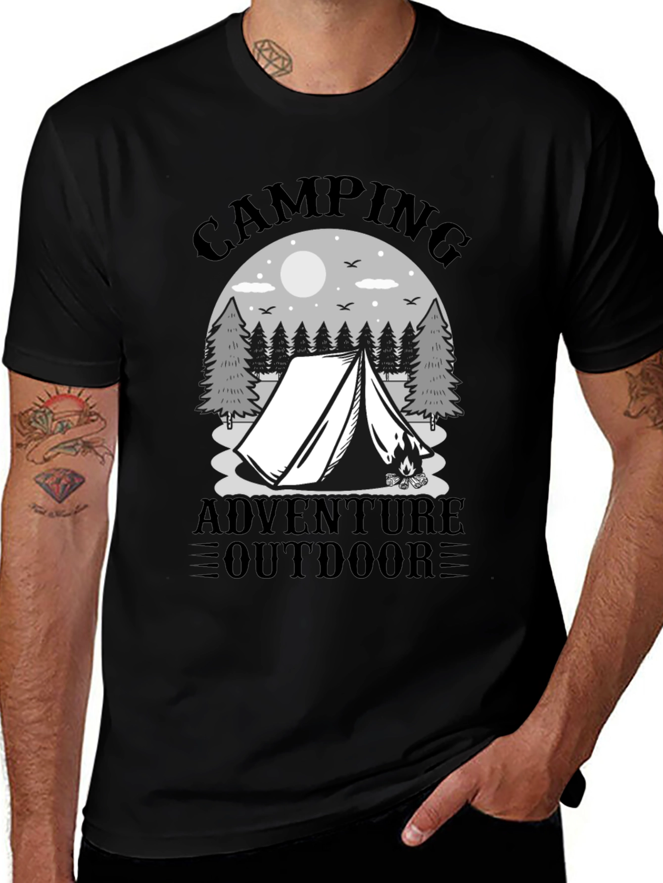 Variant 29 of Camping Adventure Graphic Tee - Outdoor T-Shirt