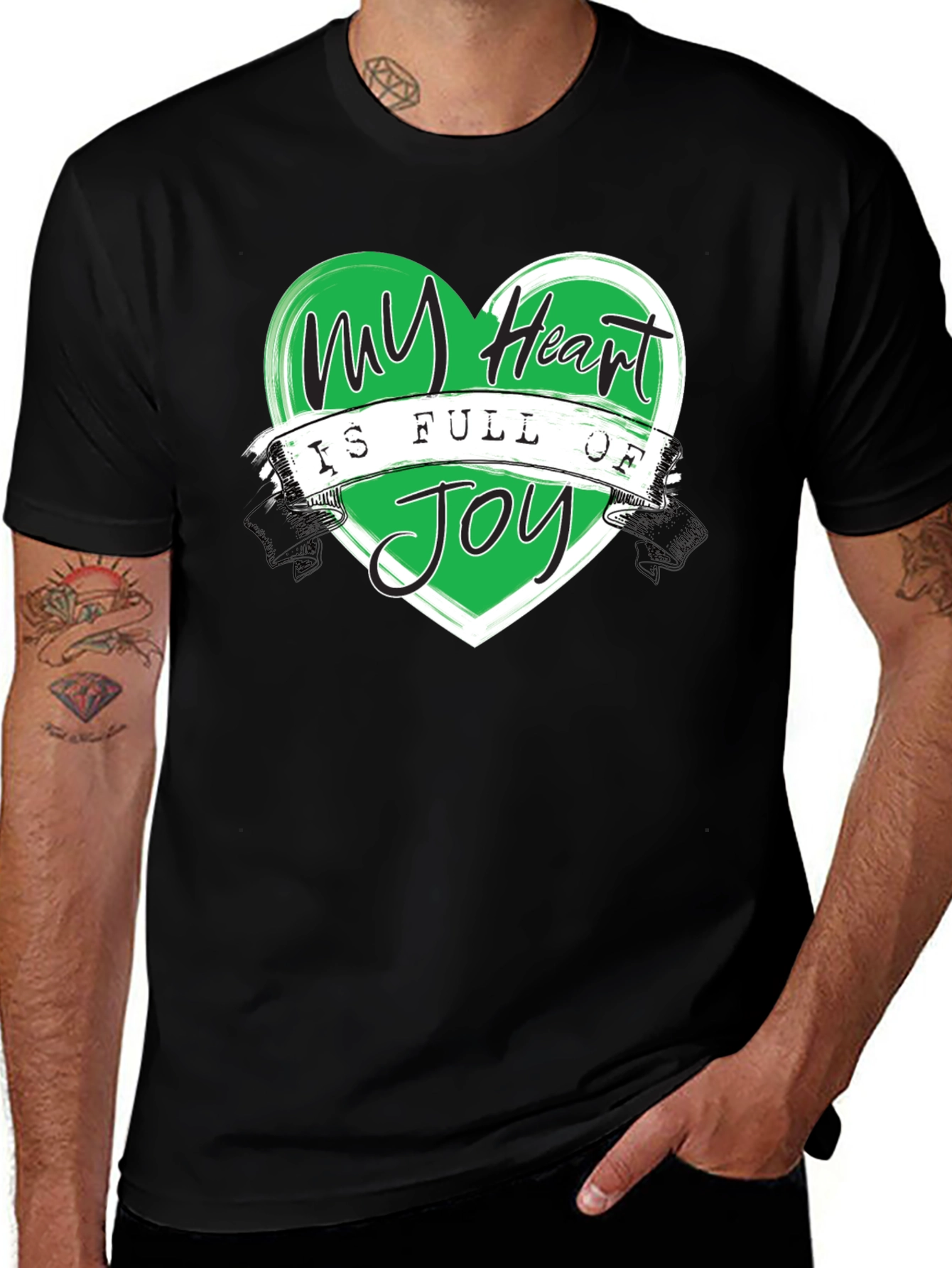 Variant 29 of My Heart is Full of Joy Black T-Shirt