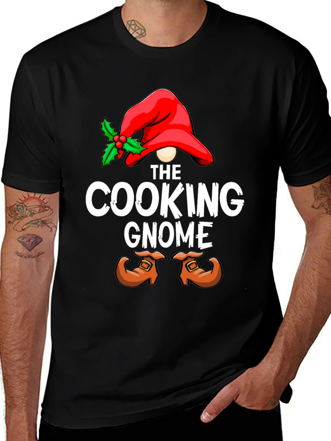 Cooking Gnome T-Shirt - Holiday Chef Tee