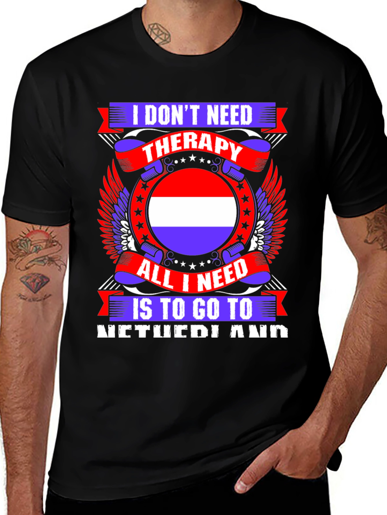 Netherlands Therapy T-Shirt - Travel Lover Tee