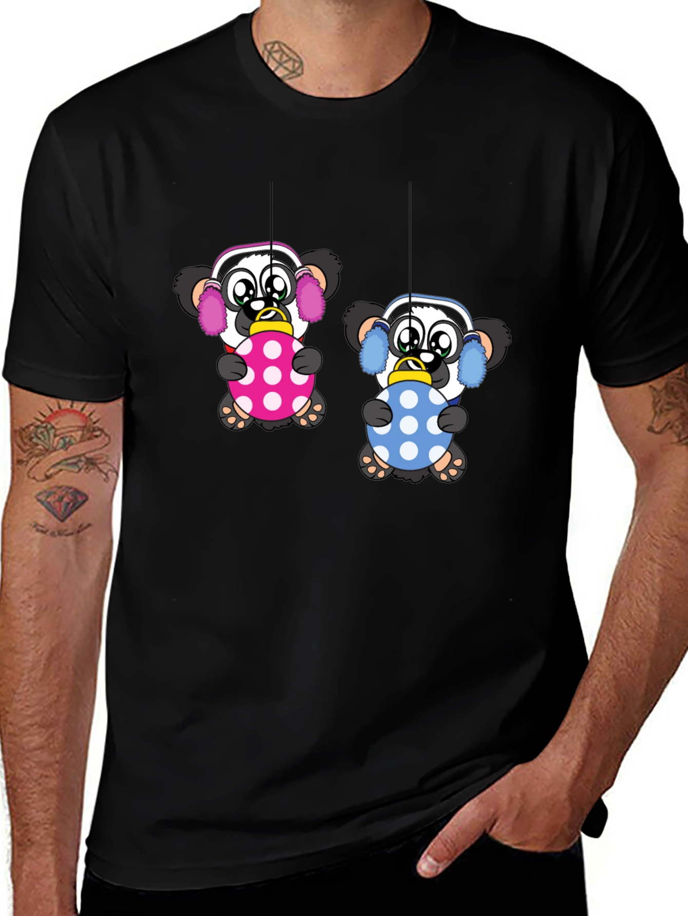 Variant 26 of Cute Panda Ornament T-Shirt