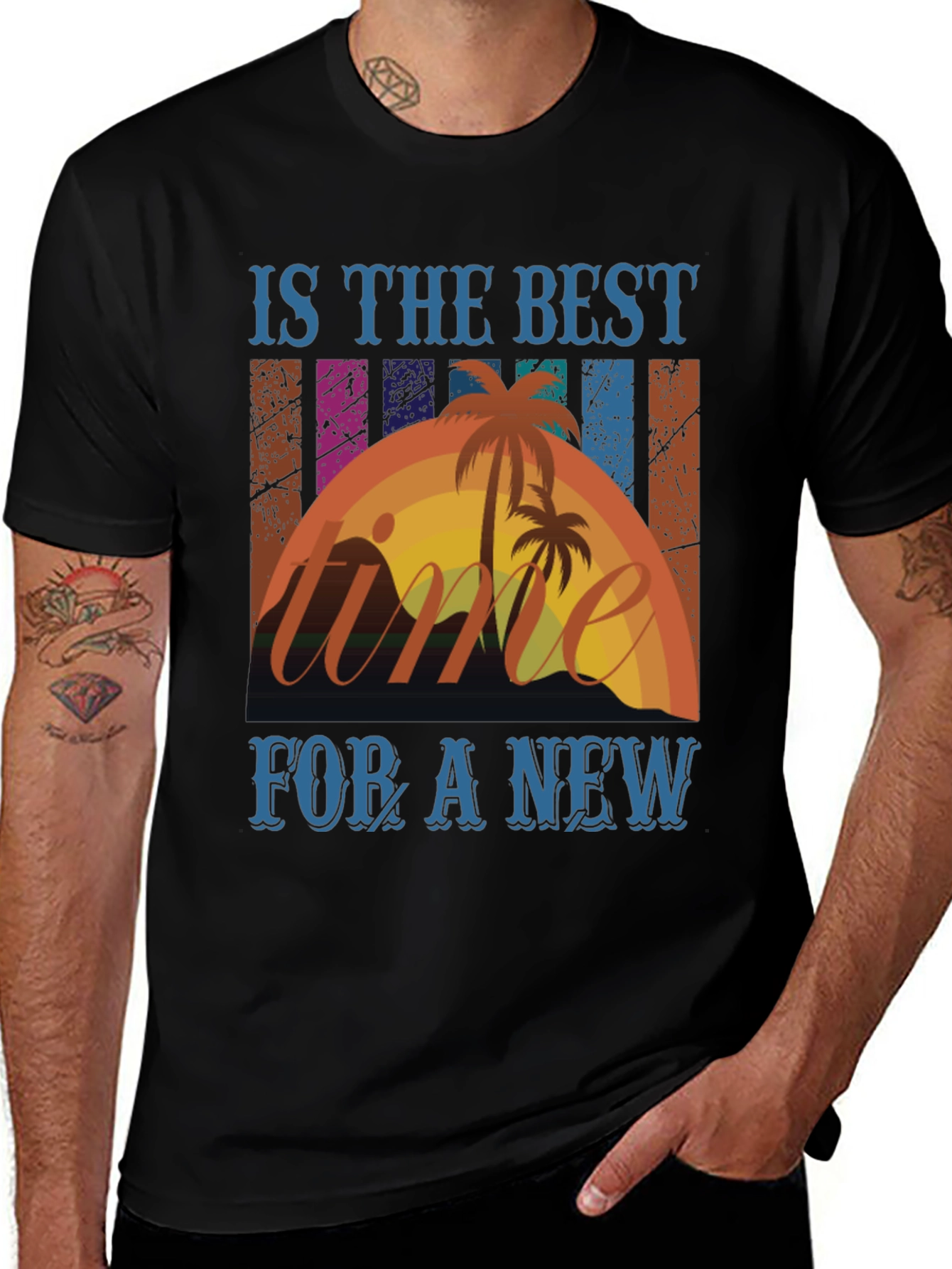 Variant 18 of Best Time for a New Adventure T-Shirt