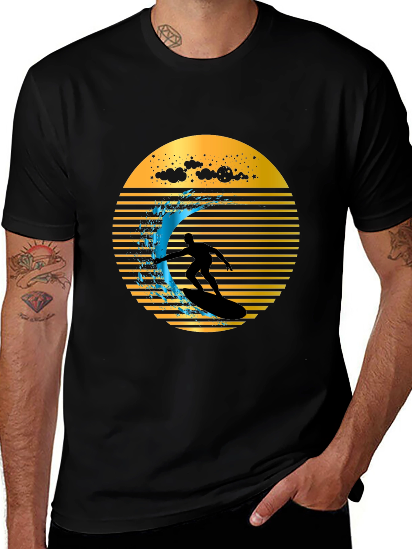 Variant 2 of Retro Surfer Graphic Tee