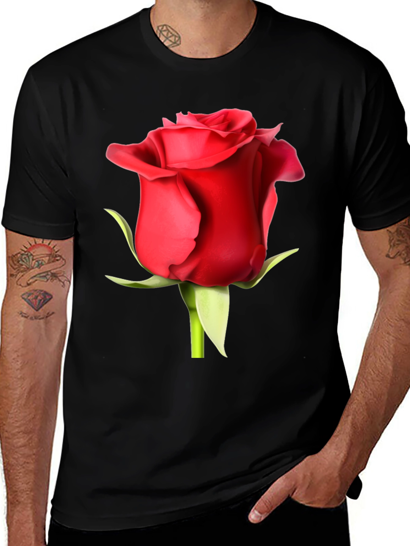 Variant 25 of Red Rose Graphic T-Shirt