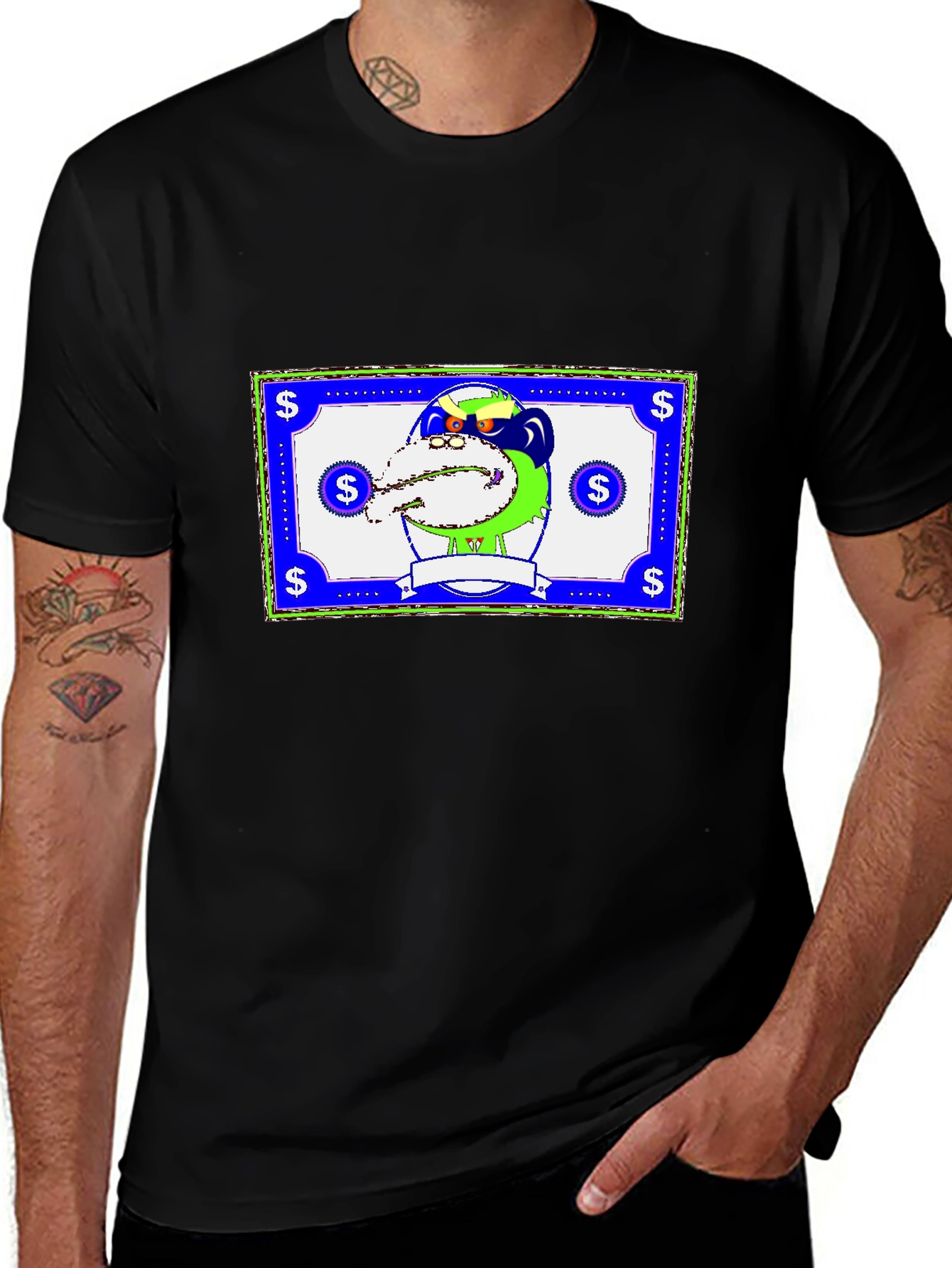 Variant 3 of Novelty Cartoon Graphic Print T-Shirt