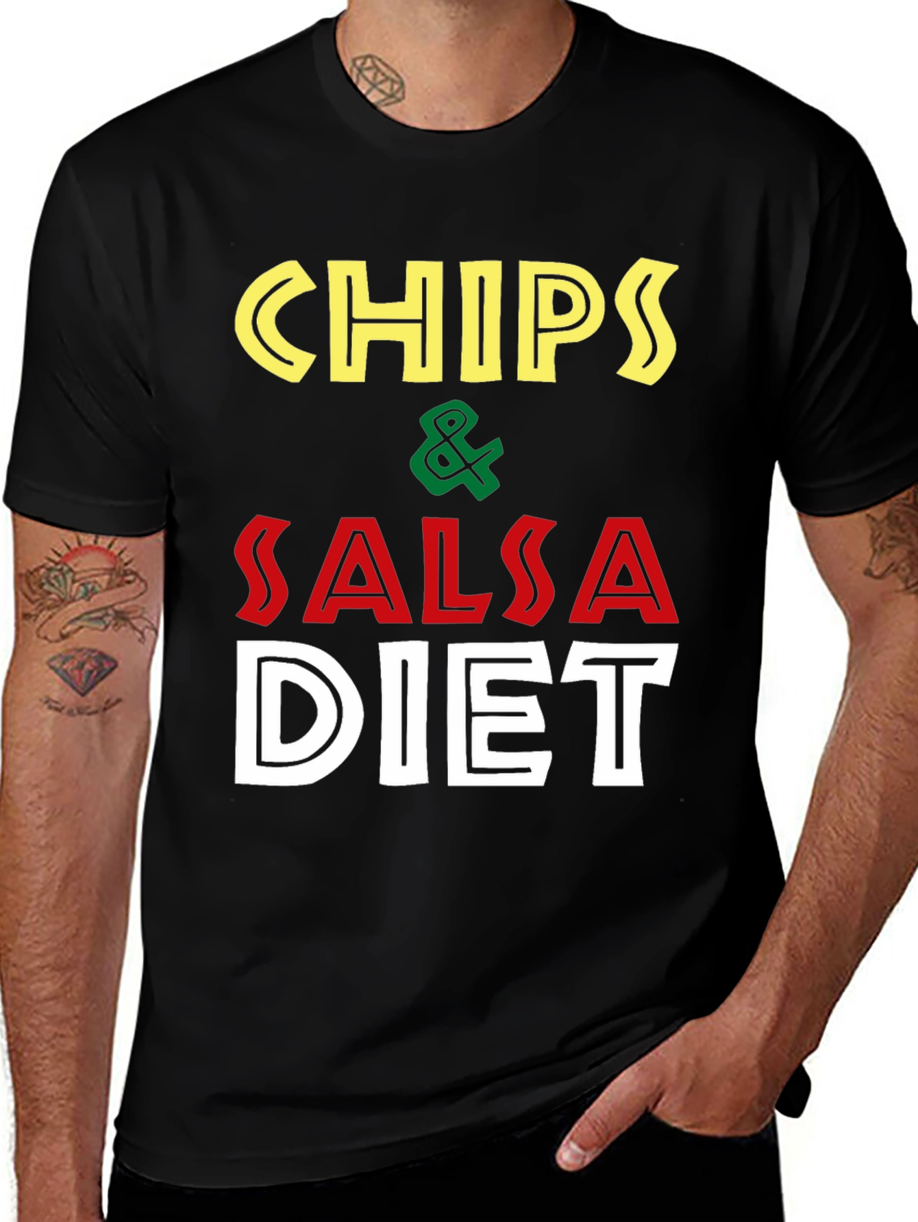 Chips & Salsa Diet T-Shirt - Humorous Foodie Tee