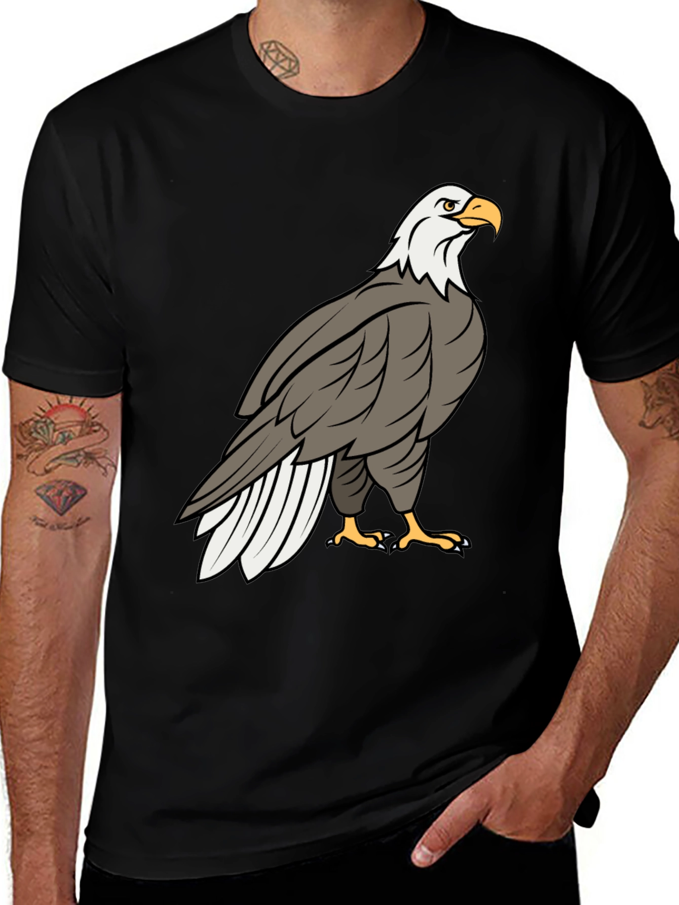 Variant 15 of Bald Eagle Graphic Tee - Patriotic Design