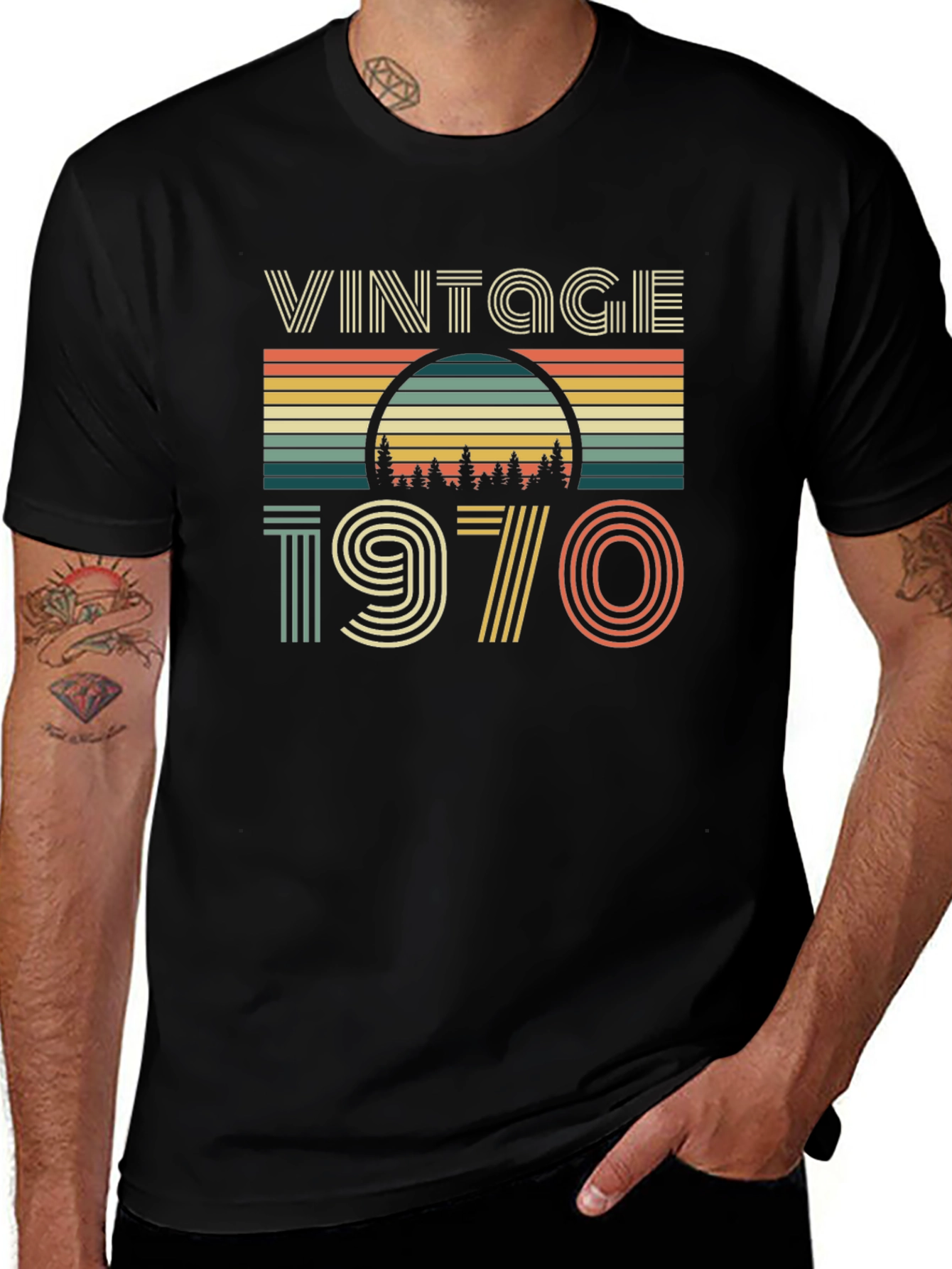 Variant 7 of Vintage 1970 Graphic T-Shirt Retro Style