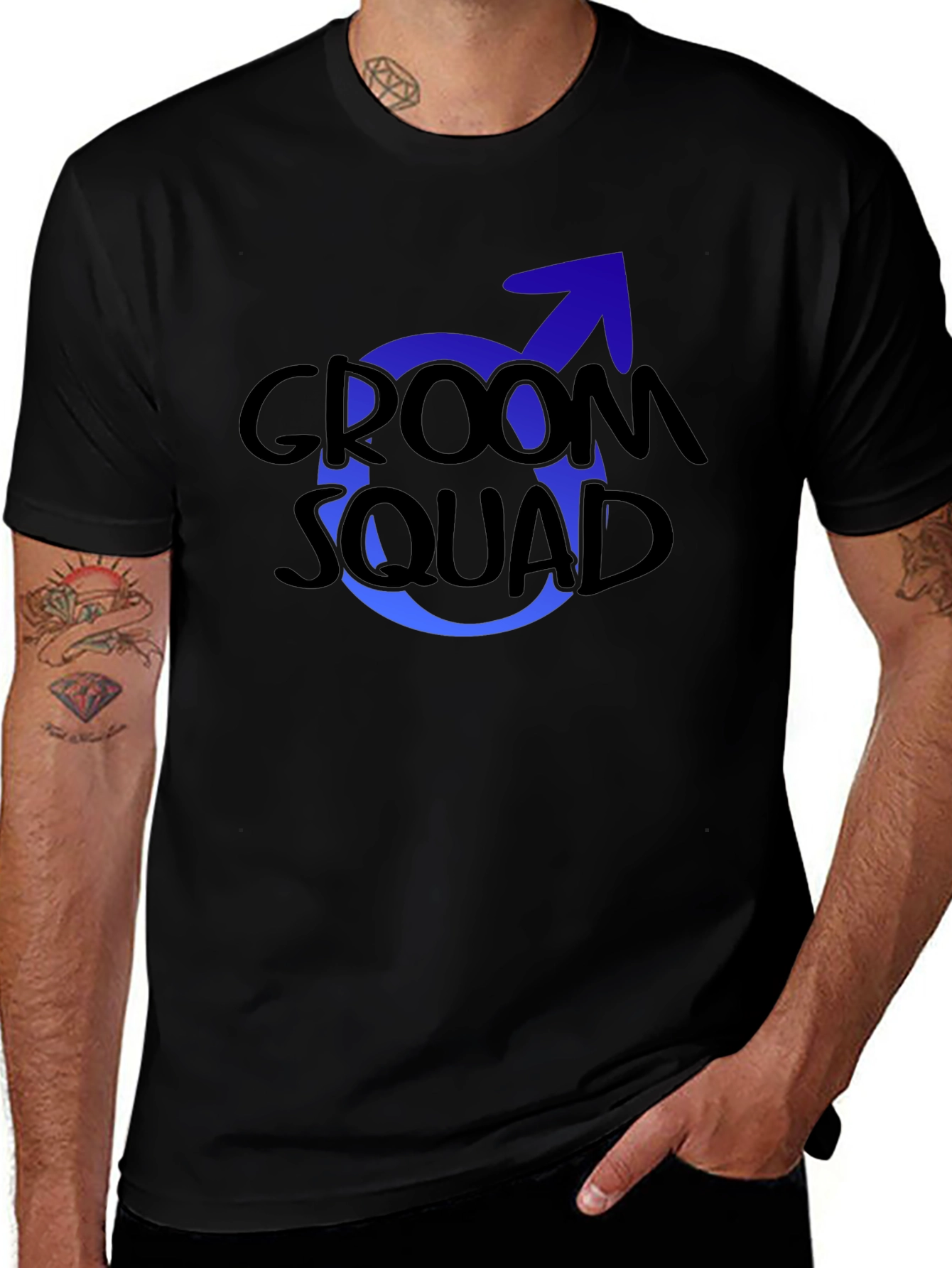 Variant 4 of Groom Squad Crew T-Shirt - Black