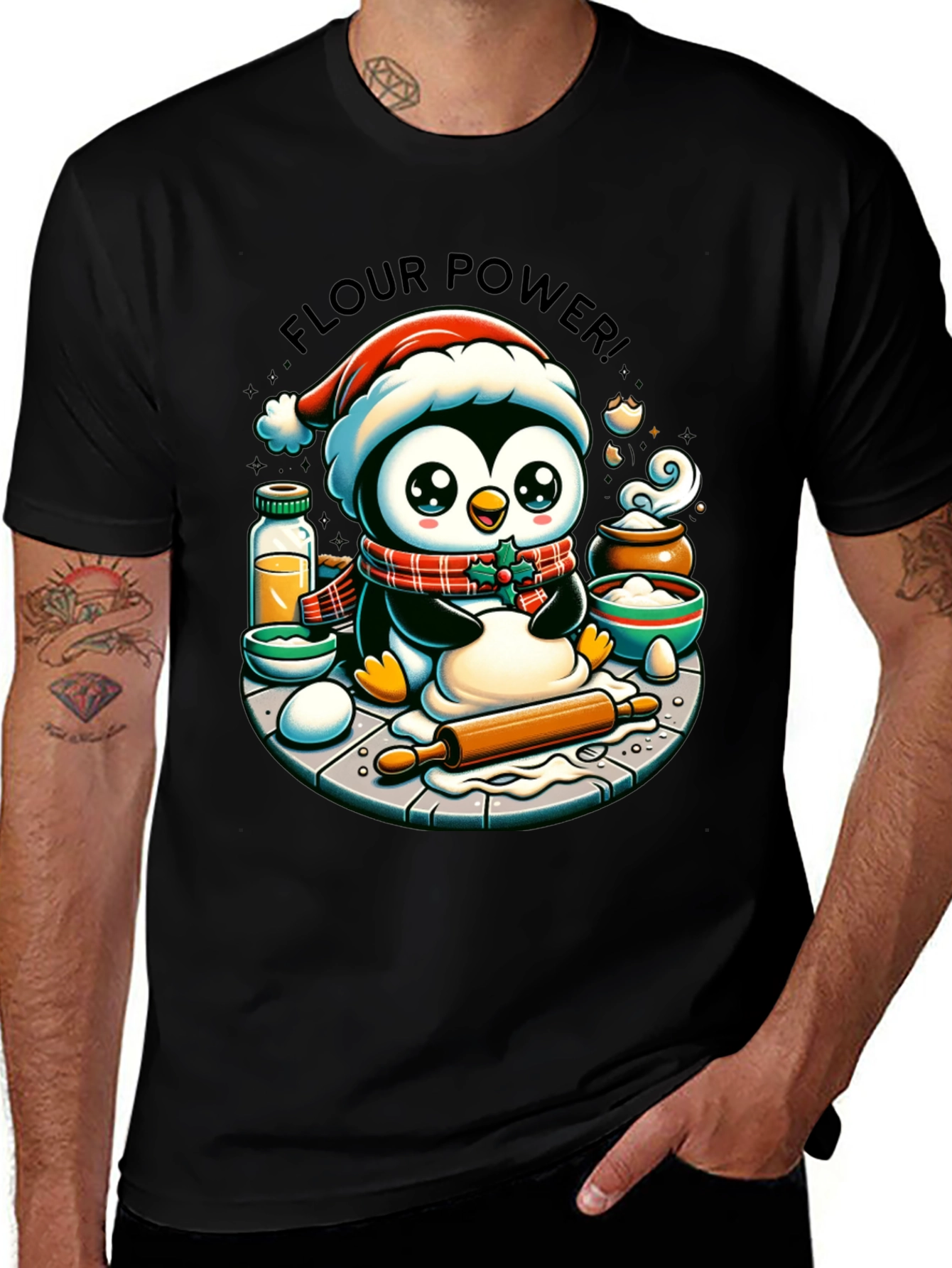 Variant 7 of Flour Power Penguin T-Shirt