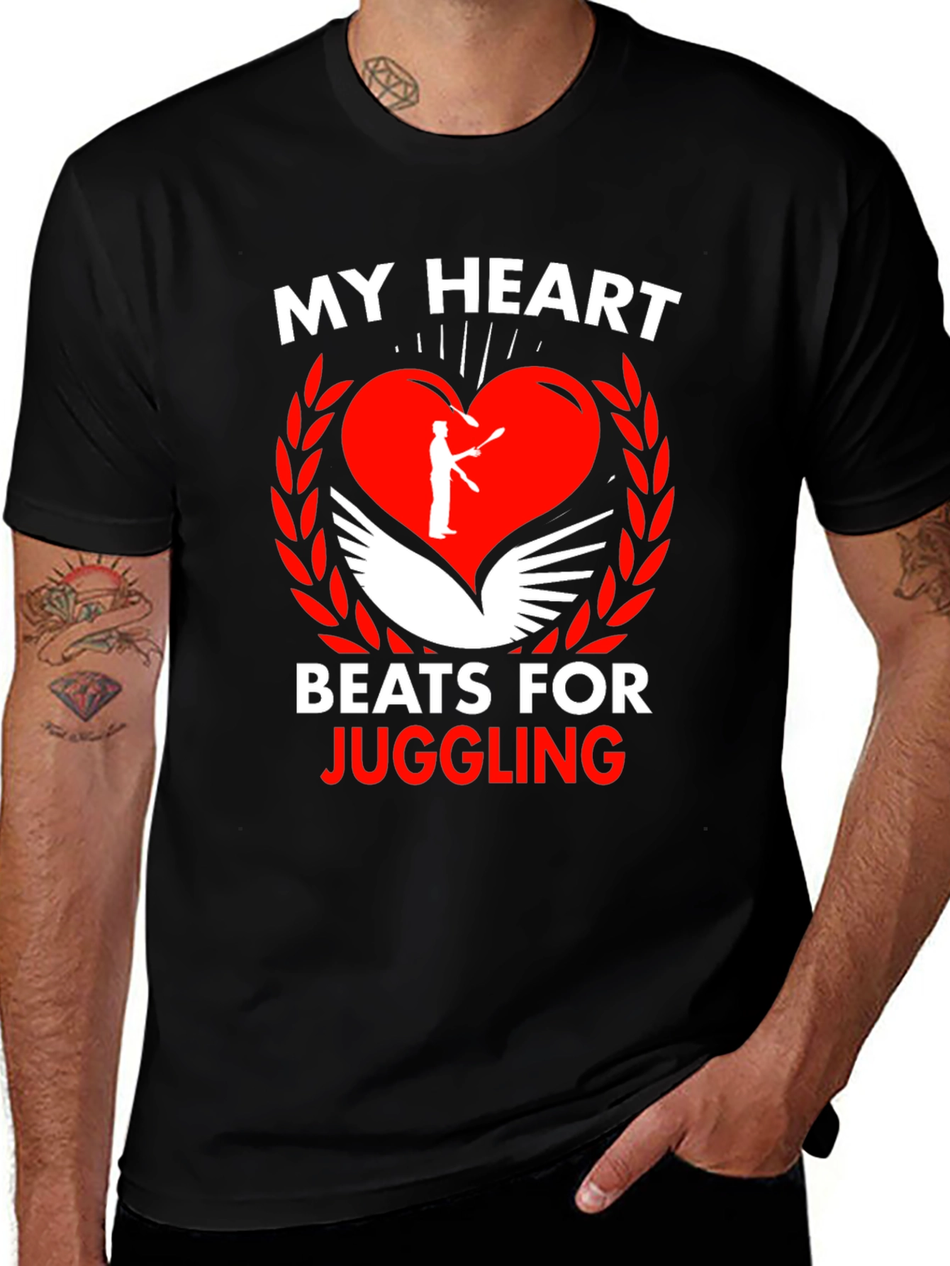 Variant 27 of My Heart Beats for Juggling T-Shirt