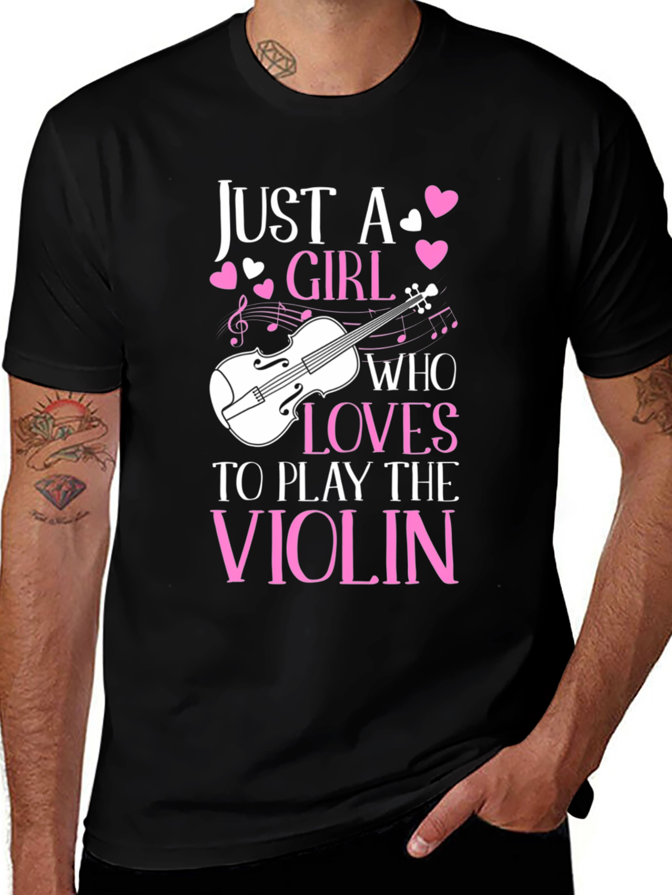 Variant 9 of Just A Girl Who Loves To Play The Violin T-Shirt