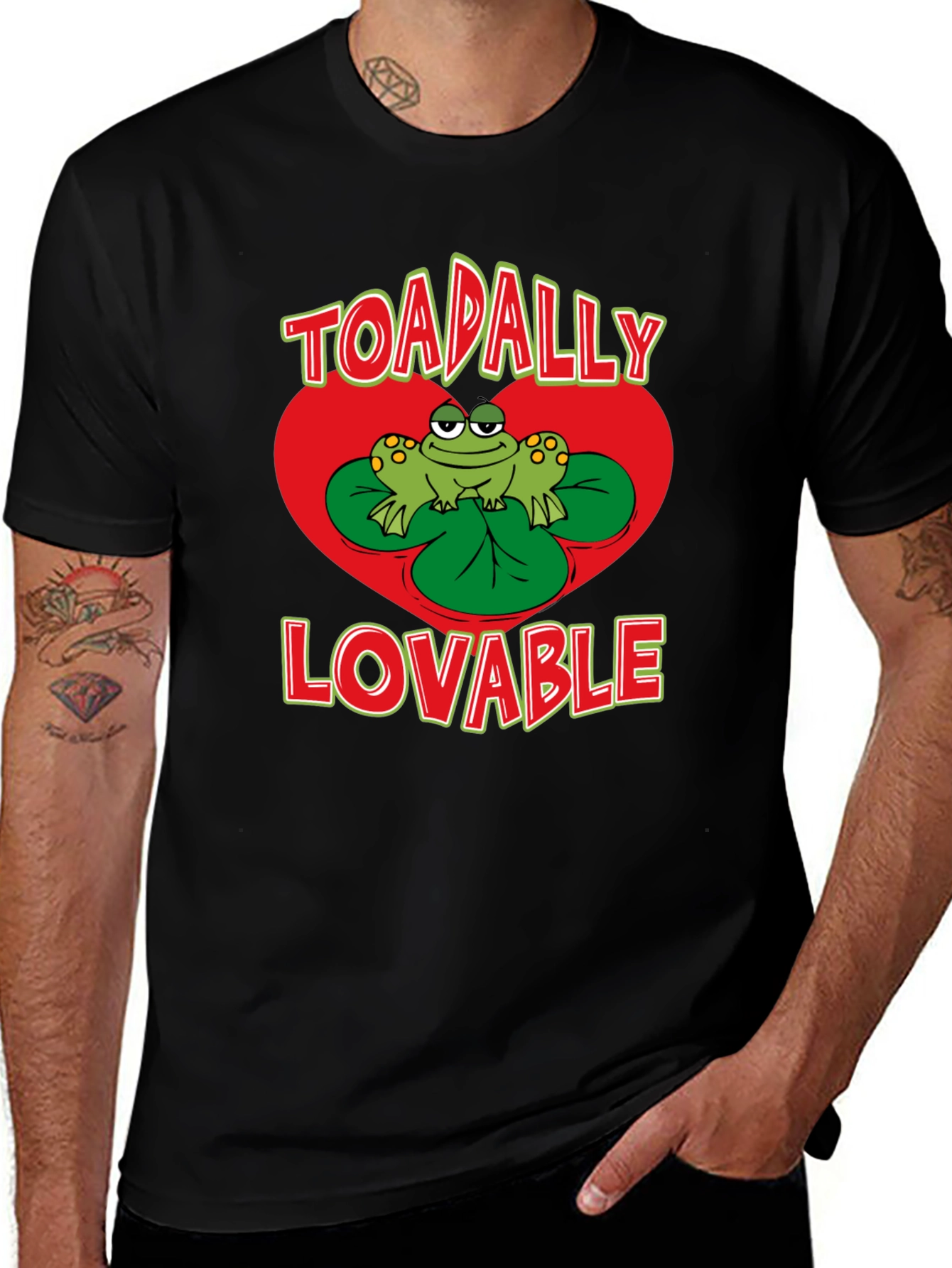 Variant 2 of Toadally Lovable Frog Graphic Tee
