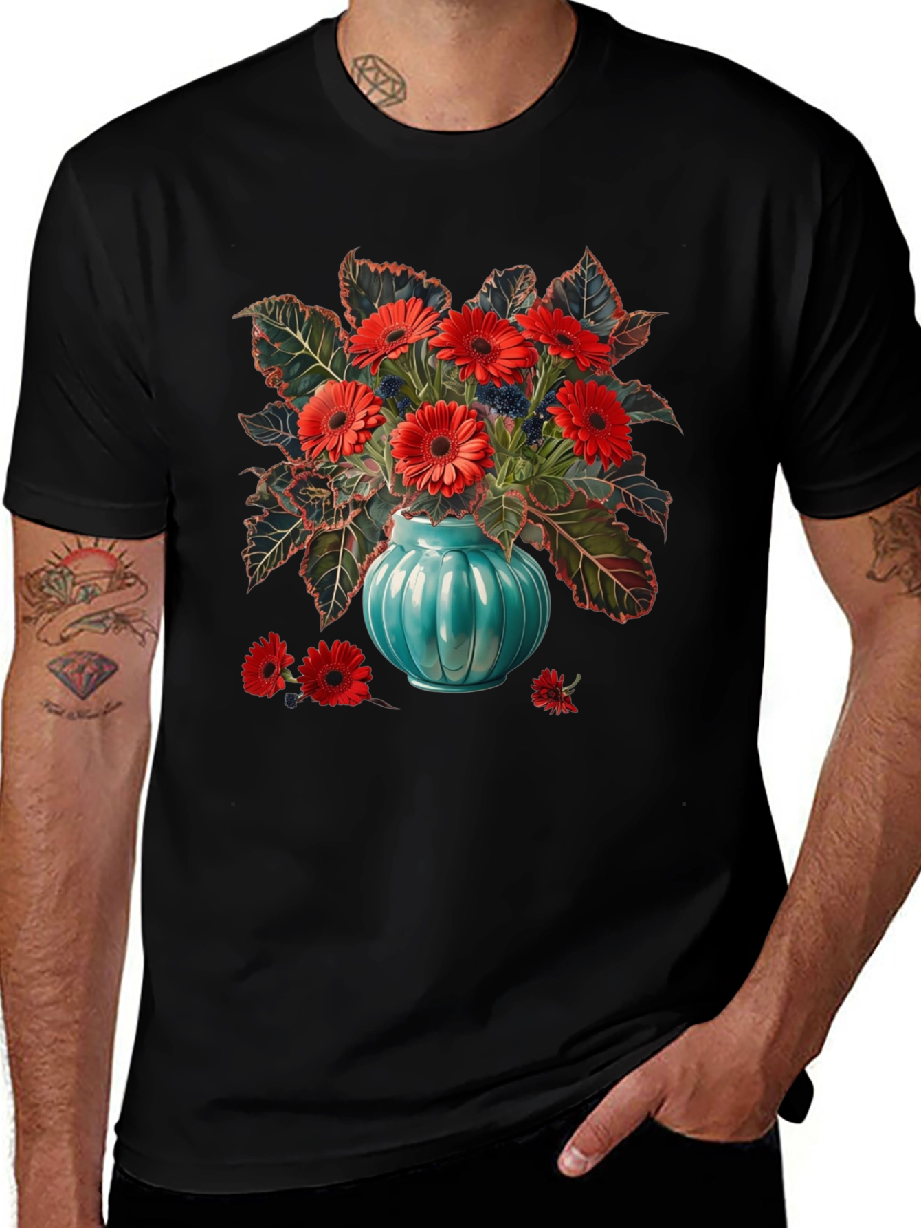 Variant 4 of Floral Vase Graphic Tee