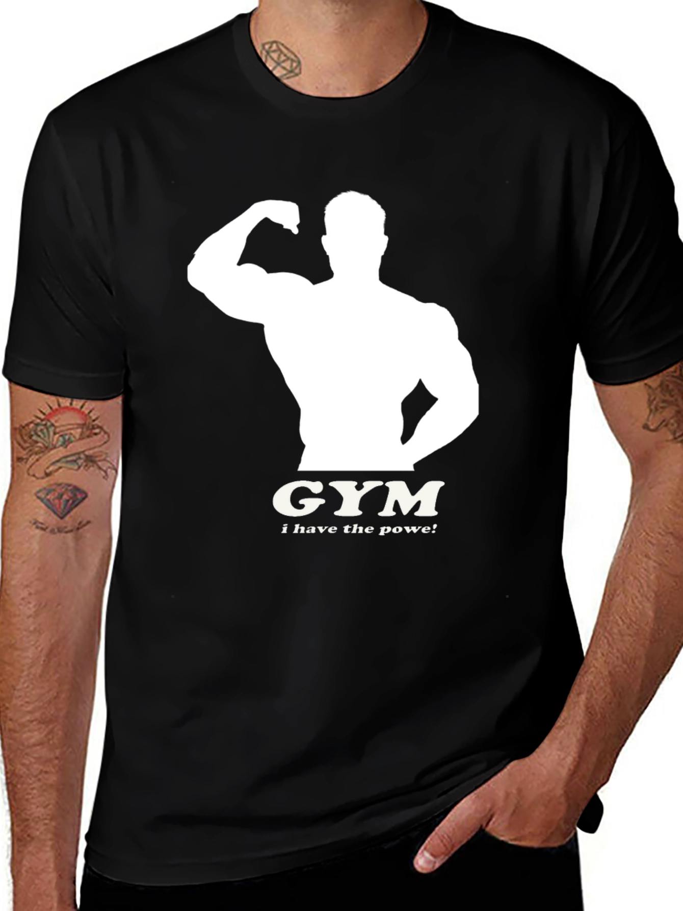 Variant 9 of Gym Muscle T-Shirt - I Have the Power!