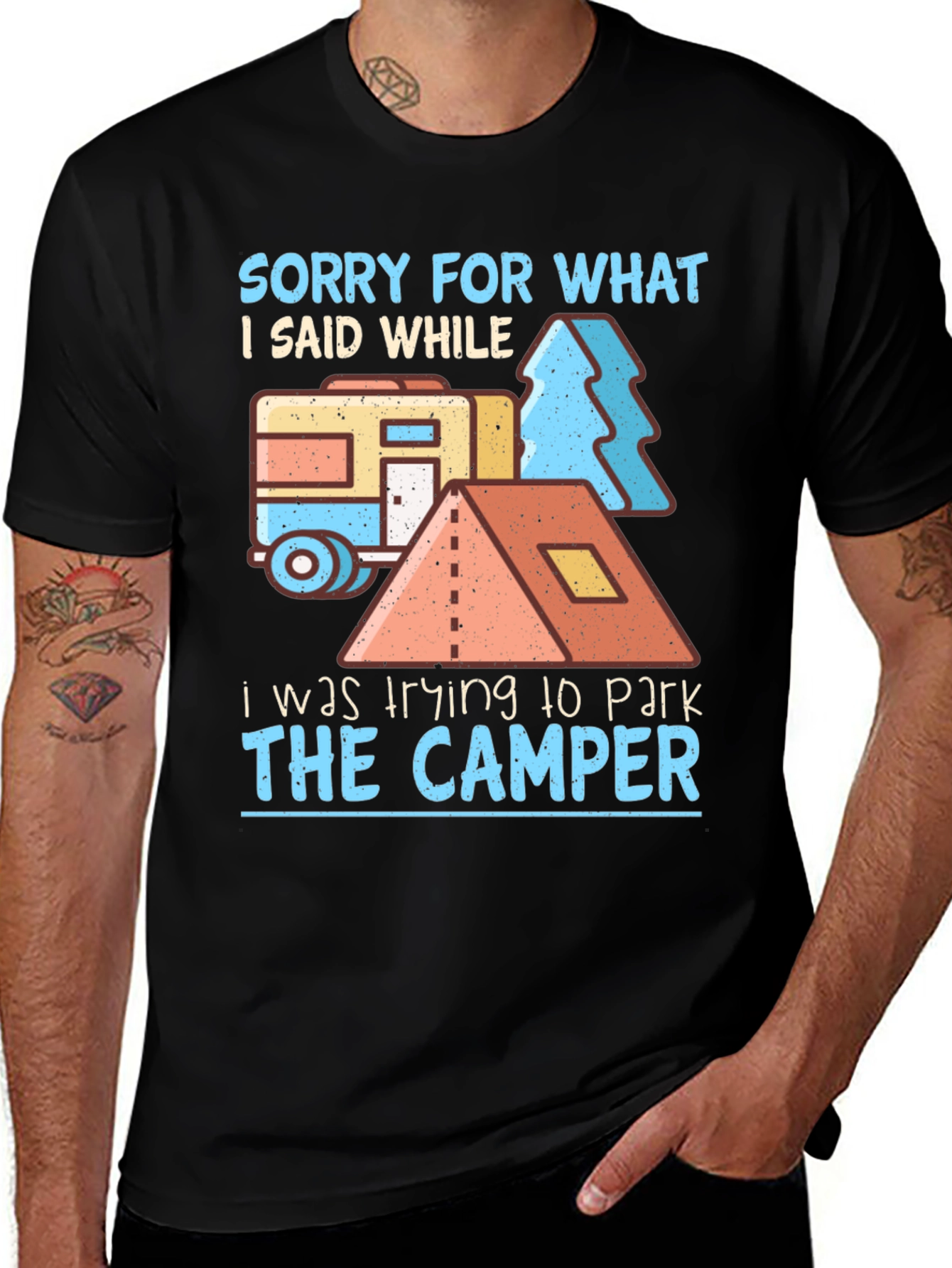 Variant 11 of Camper Parking Apology T-Shirt