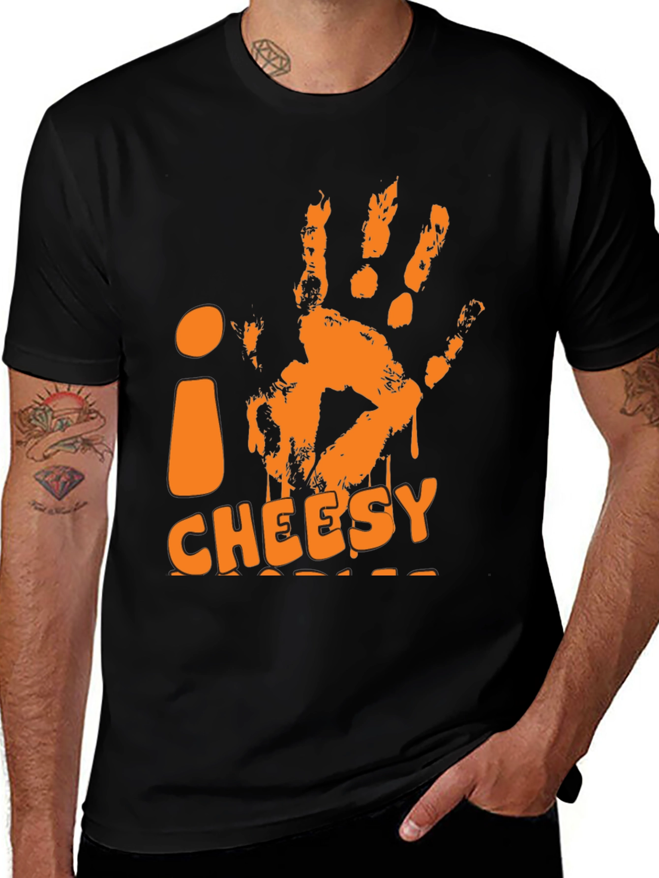 I Cheesy Orange Hand T-Shirt