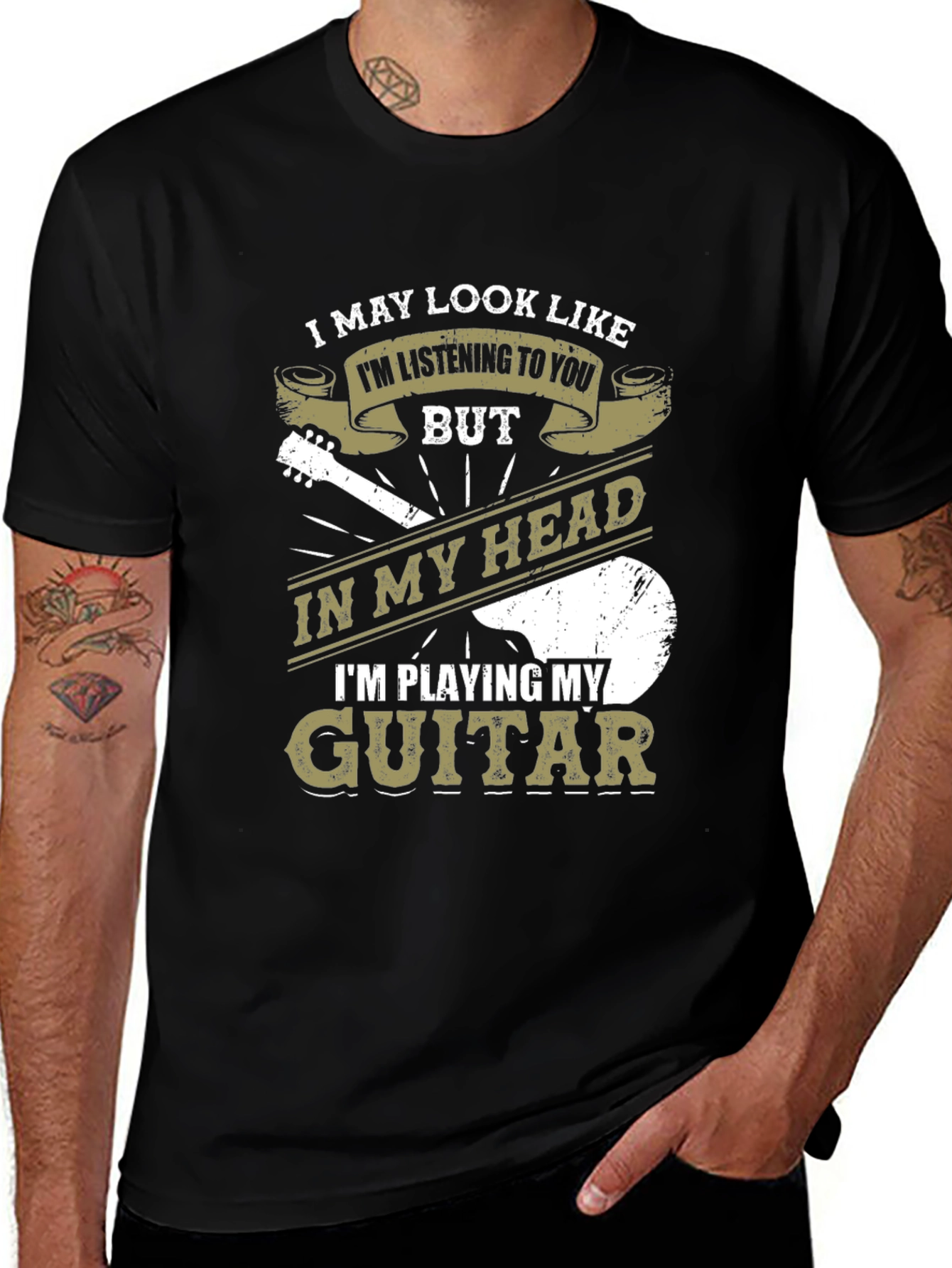 Variant 22 of Guitar Player T-Shirt - In My Head!