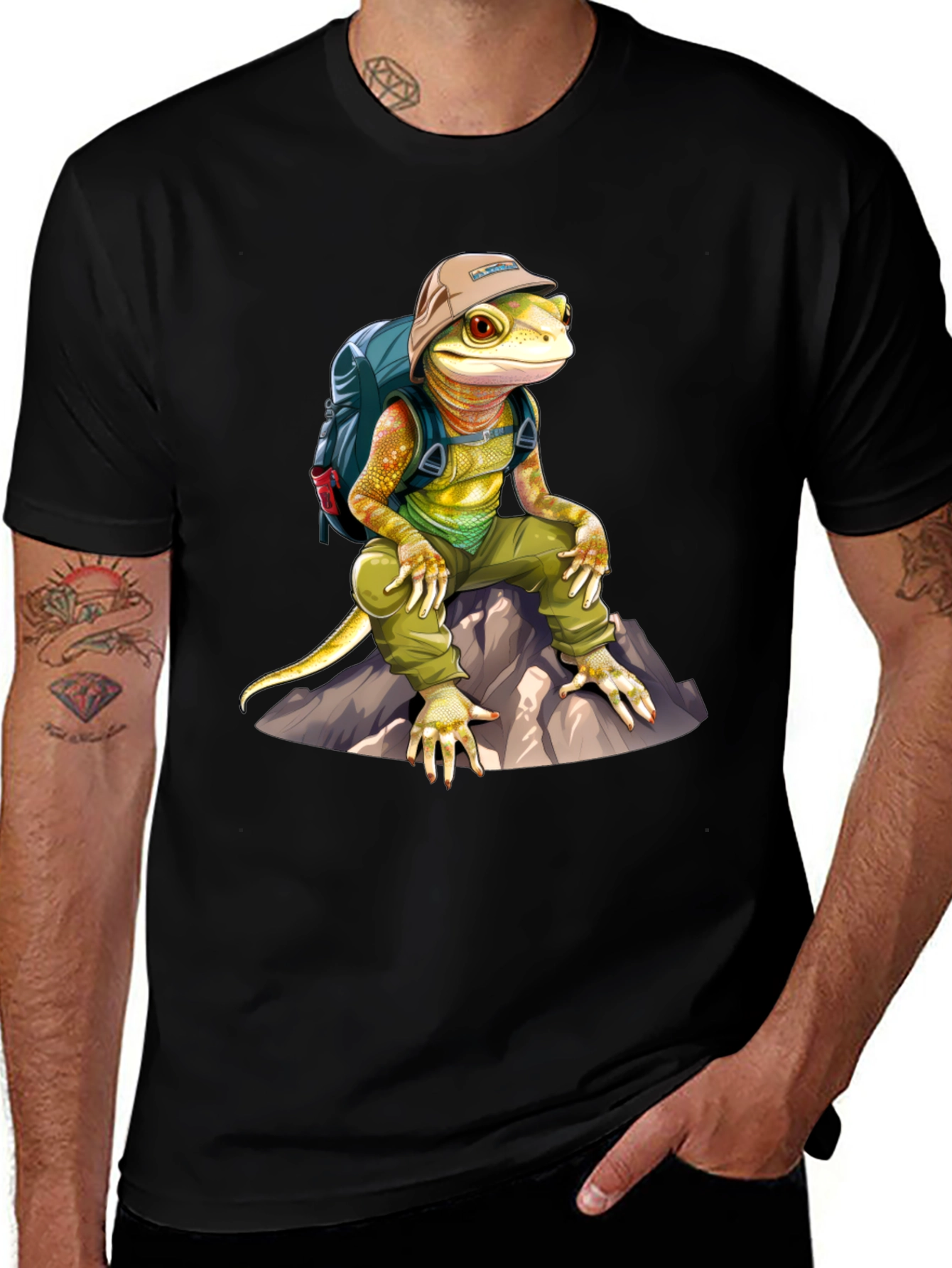 Variant 2 of Lizard Hiker Graphic Tee