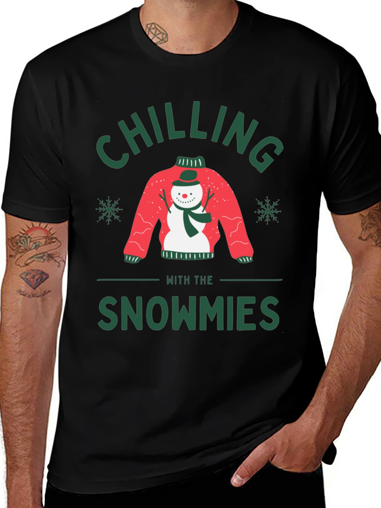 Variant 7 of Chilling with Snowmies T-Shirt