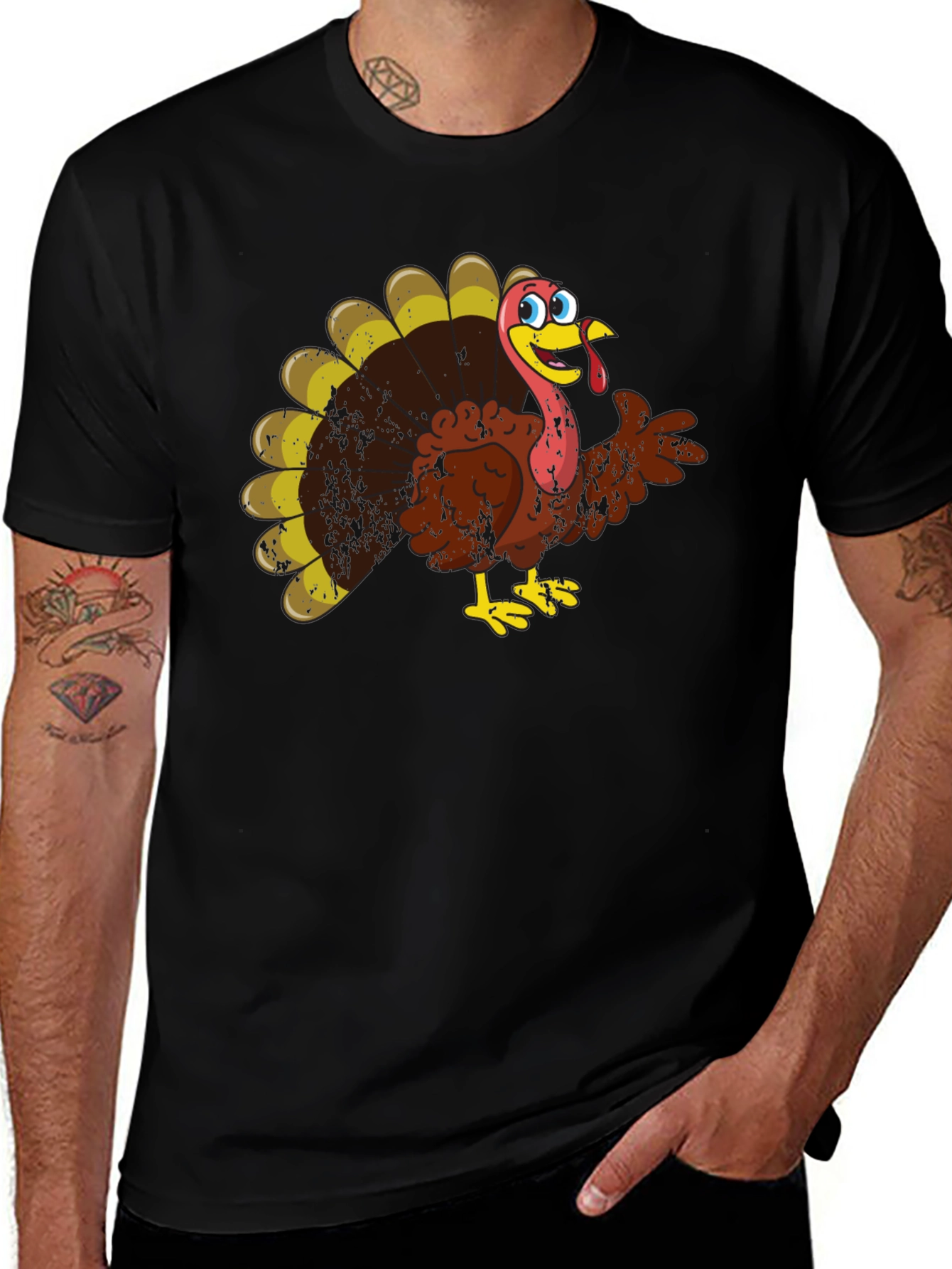 Variant 23 of Funny Turkey Graphic Tee