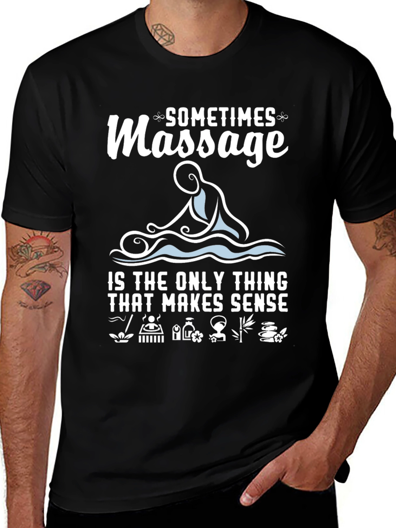 Variant 30 of Massage Therapy T-Shirt - Relaxation & Wellness