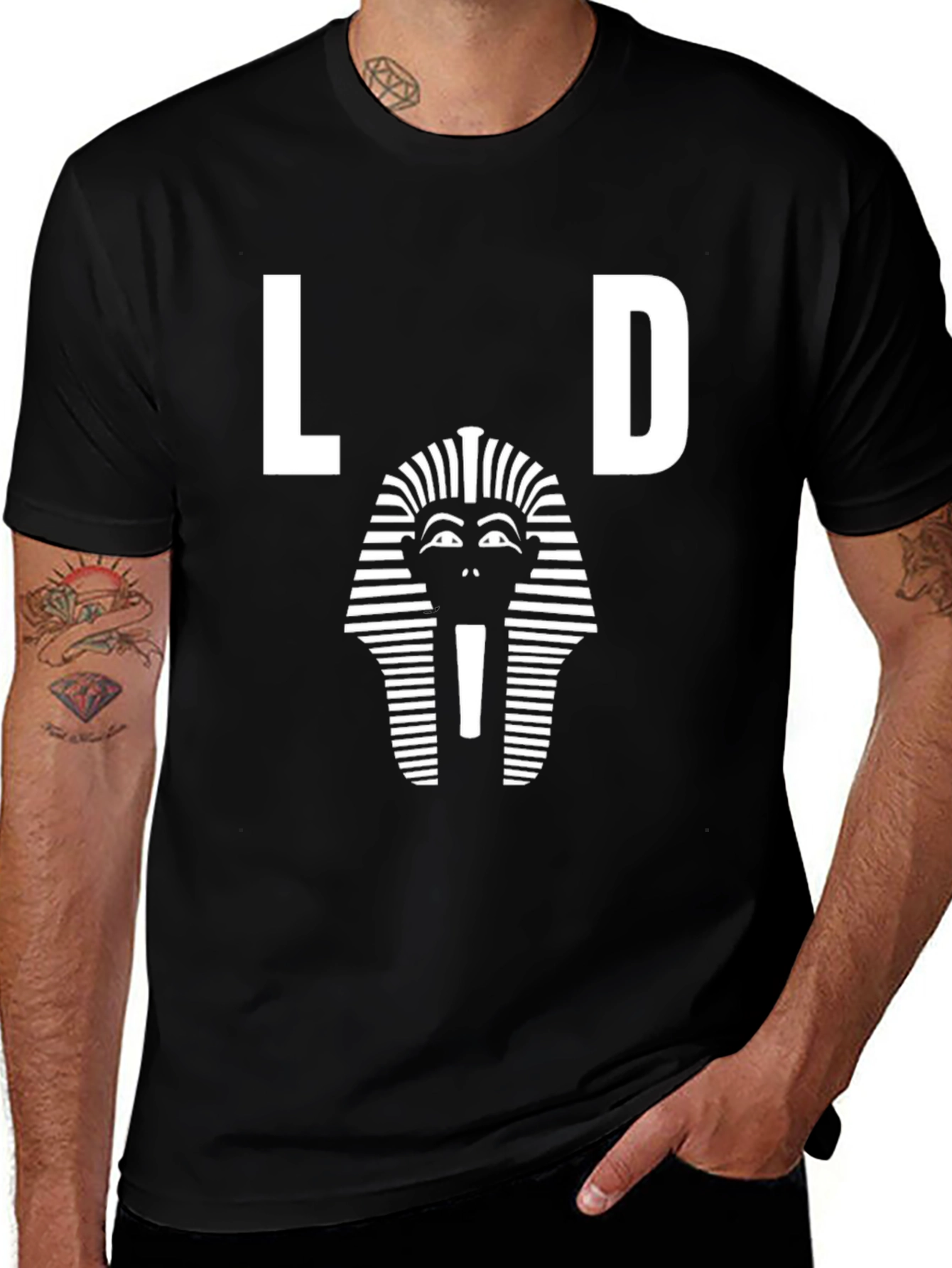 Variant 28 of LSD Pharaoh Graphic Black T-Shirt