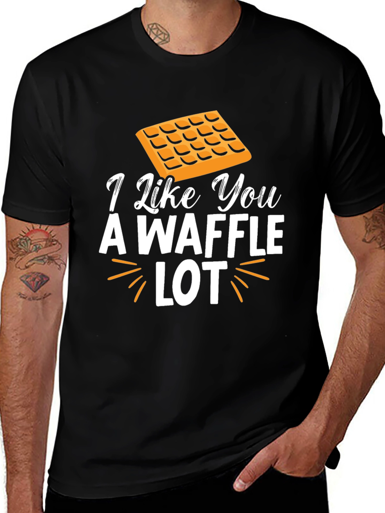 Variant 6 of I Like You A Waffle Lot Novelty T-Shirt