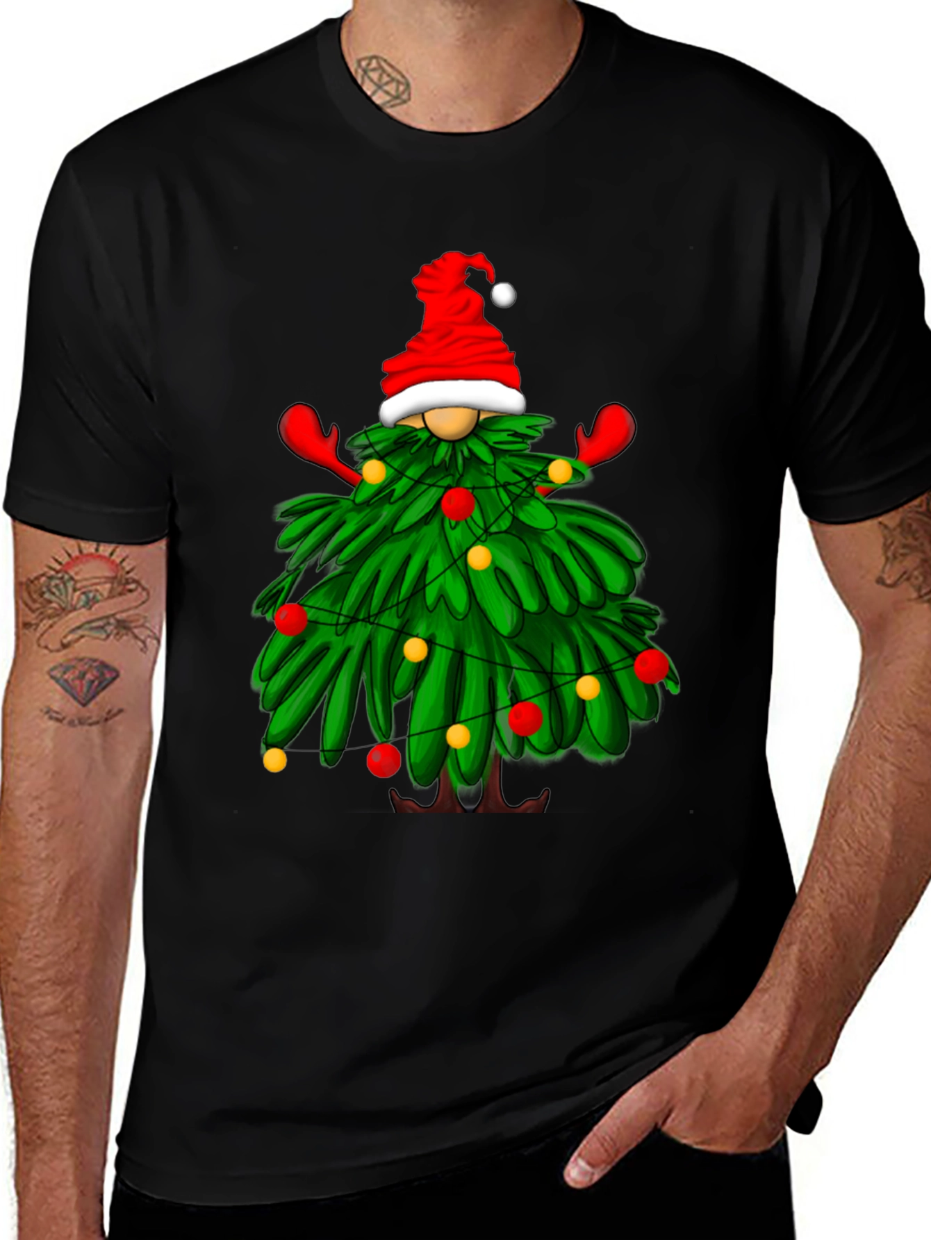 Variant 29 of Festive Christmas Tree Gnome T-Shirt
