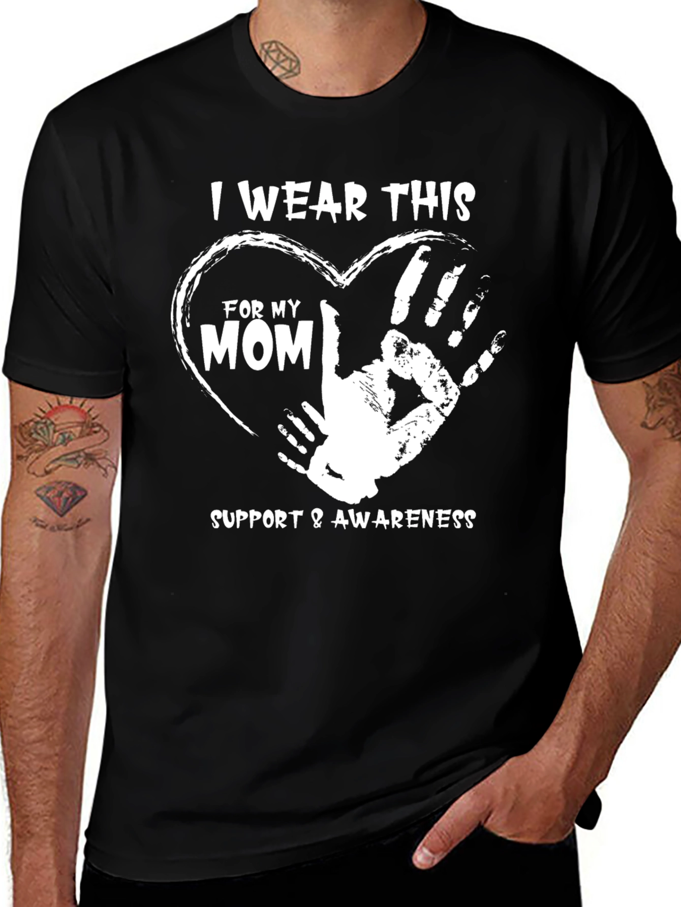 Variant 17 of I Wear This For My Mom Awareness T-Shirt