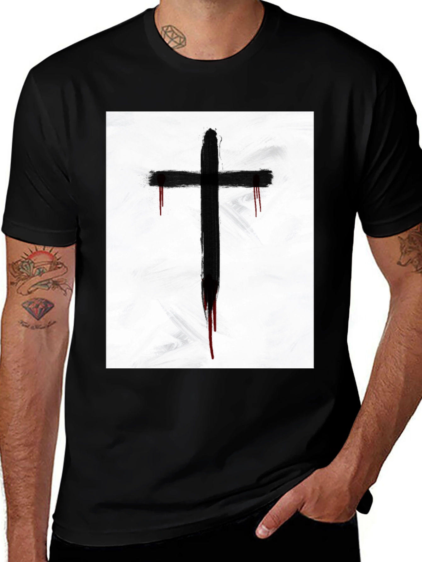Variant 11 of Gothic Cross Graphic Tee