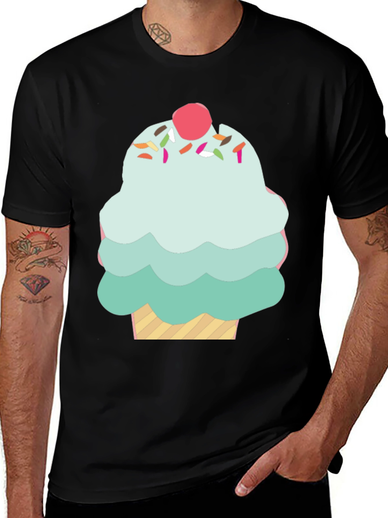 Variant 10 of Cupcake Graphic Tee - Sweet Treat Style