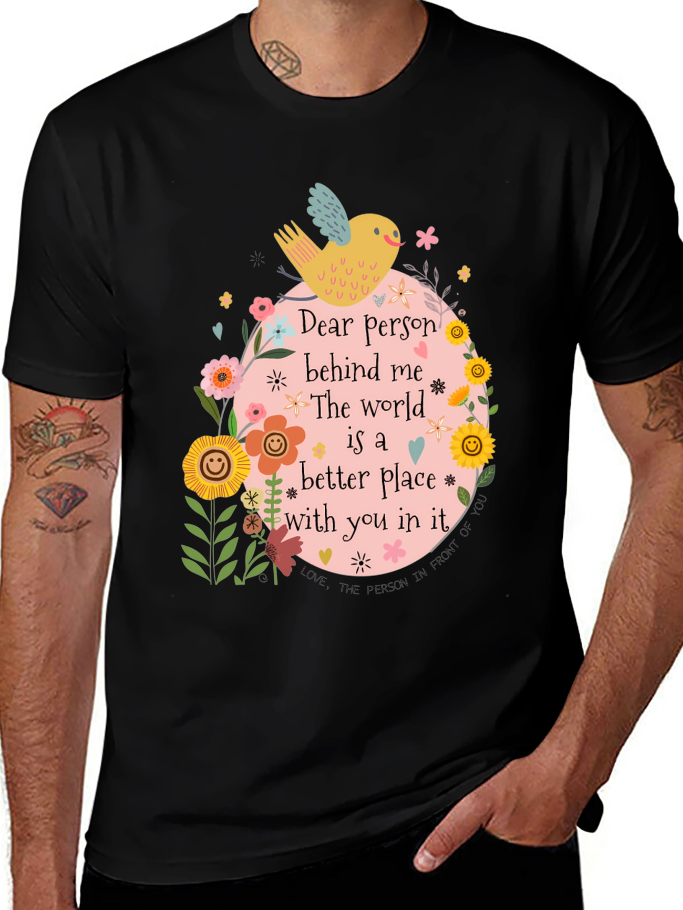 Variant 6 of Kindness Graphic Tee - 'Dear Person Behind Me'