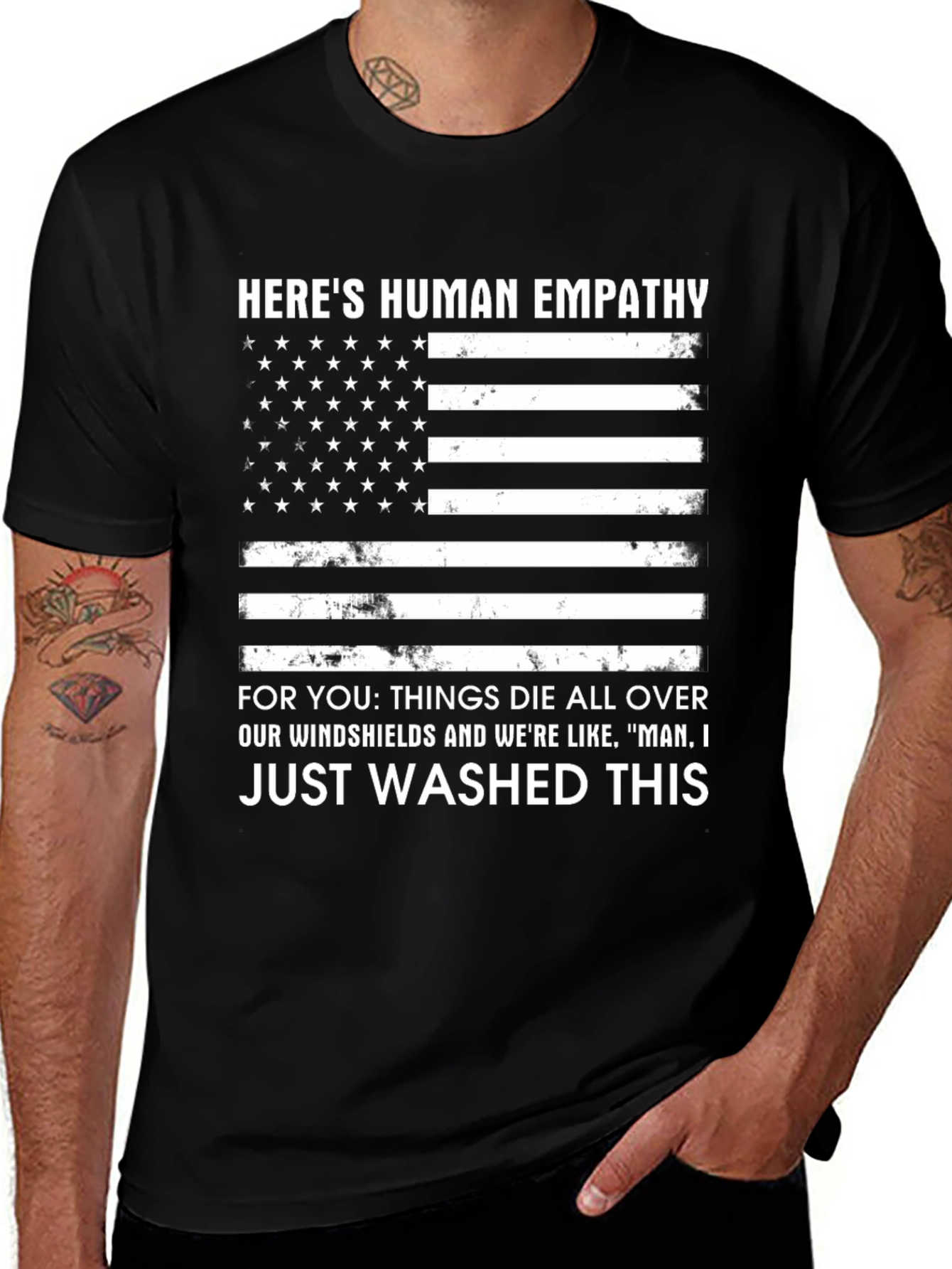 Variant 29 of Human Empathy Flag Graphic T-Shirt