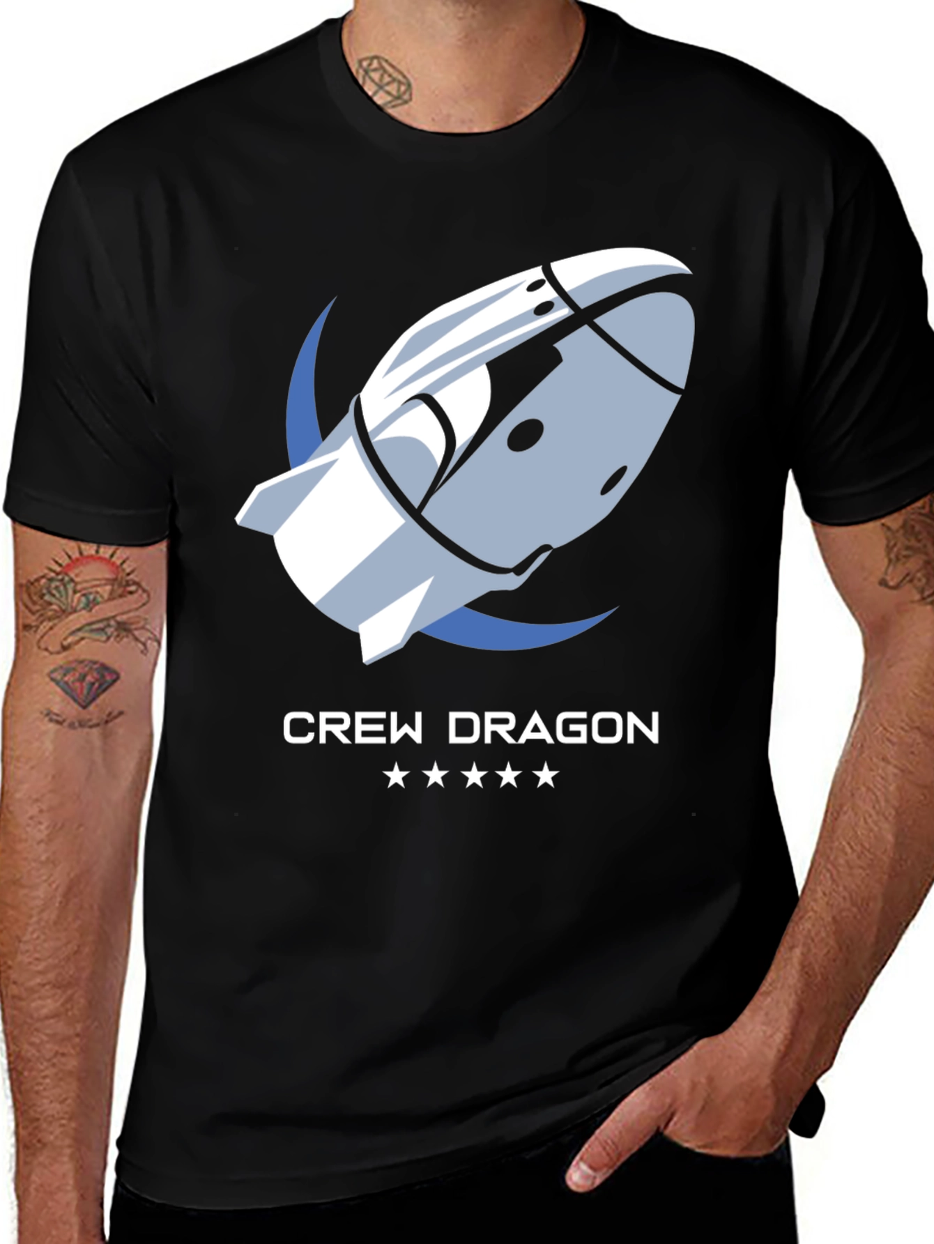 Crew Dragon T-Shirt - Space Exploration Apparel