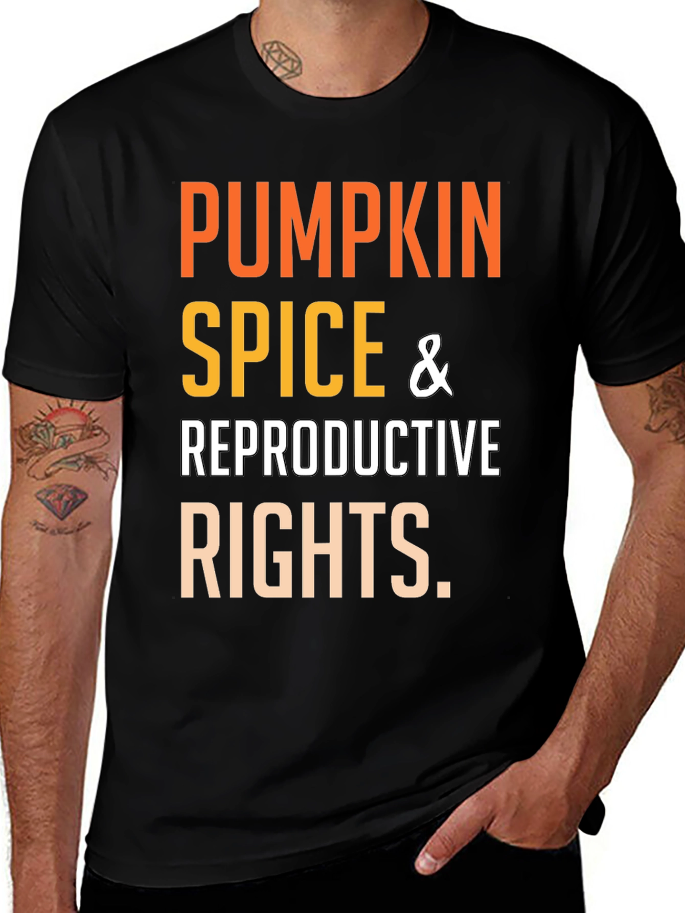 Variant 14 of Pumpkin Spice & Reproductive Rights T-Shirt