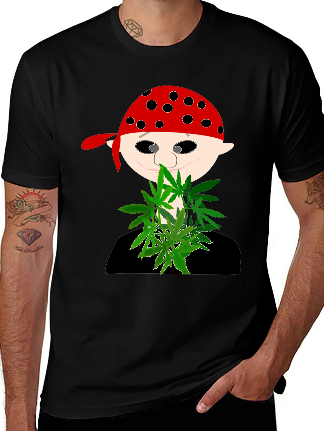 Variant 11 of Cannabis Pirate Graphic Tee