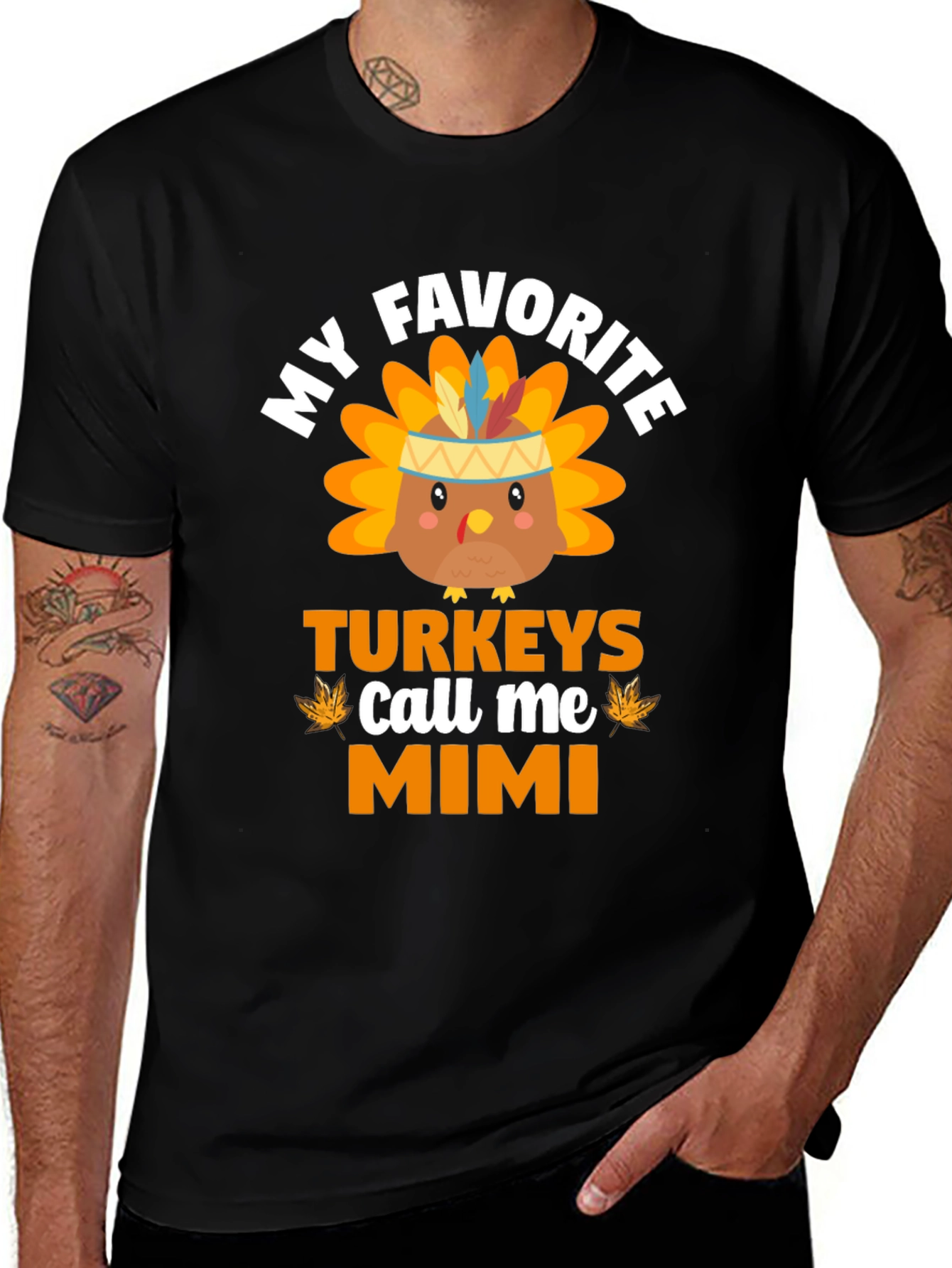 My Favorite Turkeys Call Me Mimi Thanksgiving T-Shirt