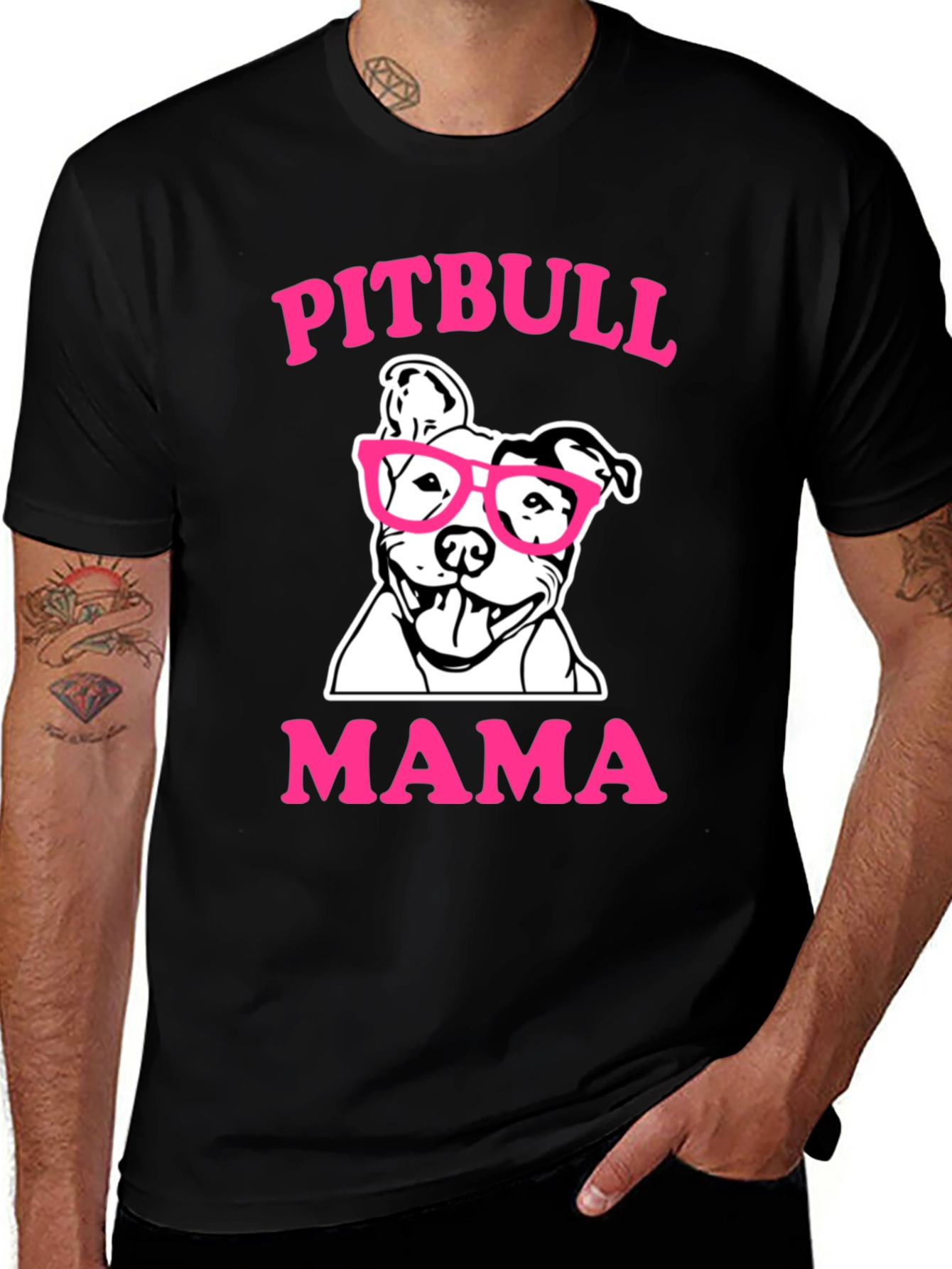 Variant 10 of Pitbull Mama Graphic Tee