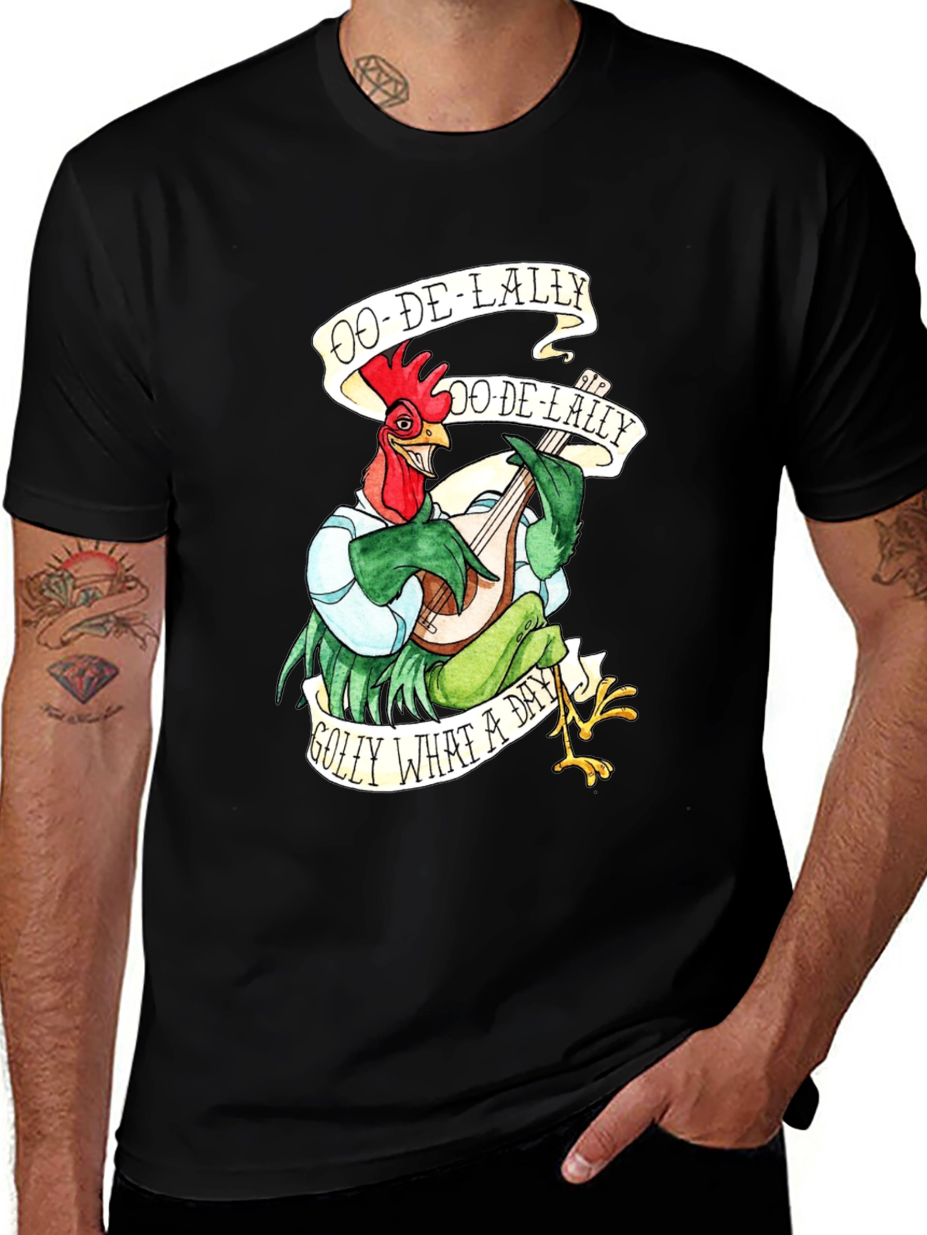 Variant 11 of Ooh-De-Lally Robin Hood Rooster Graphic Tee