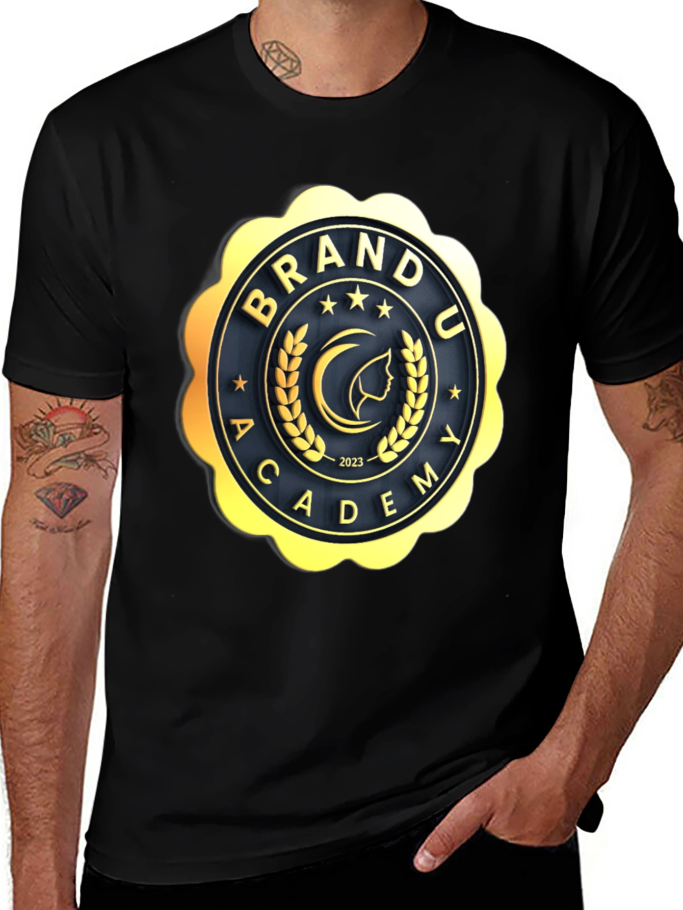 Variant 8 of Brand U Academy Black T-Shirt
