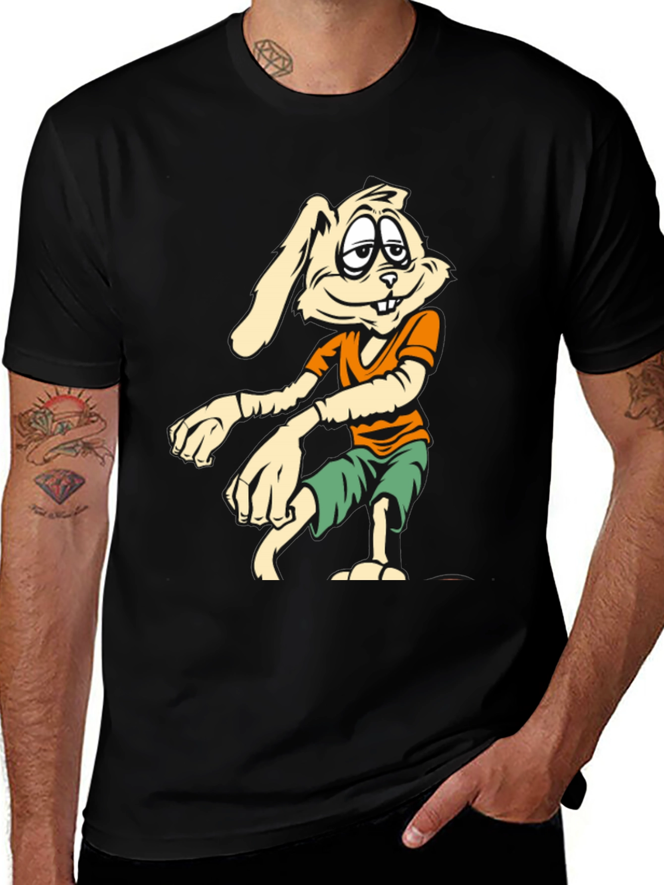Variant 13 of Funny Rabbit Graphic Tee