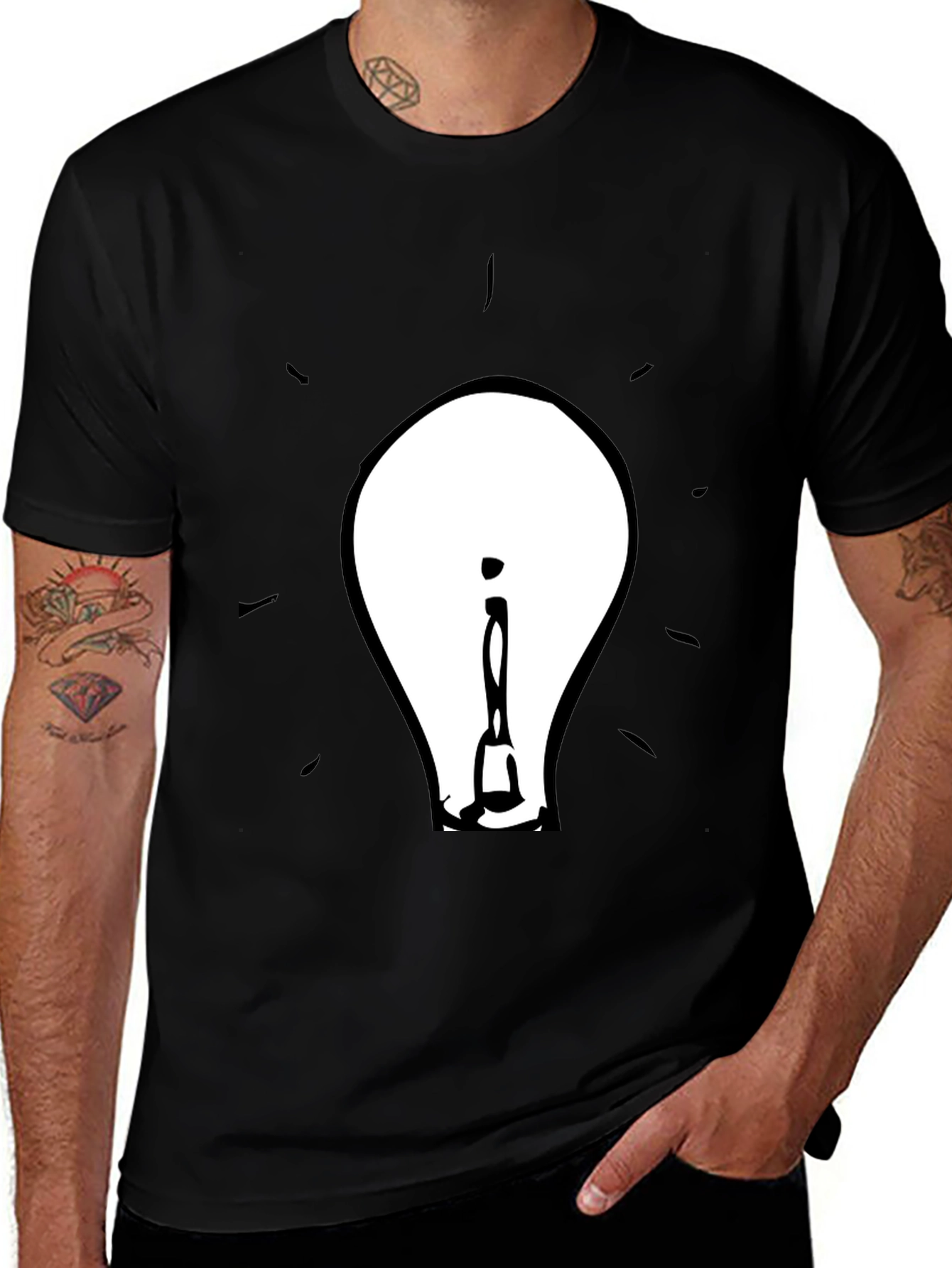Variant 14 of Light Bulb Graphic Tee - Idea Spark T-Shirt