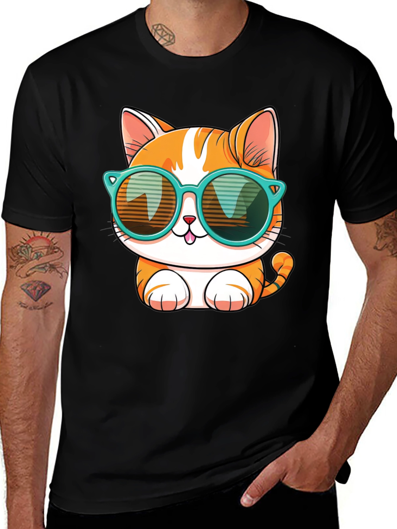 Variant 27 of Cool Cat Graphic Tee